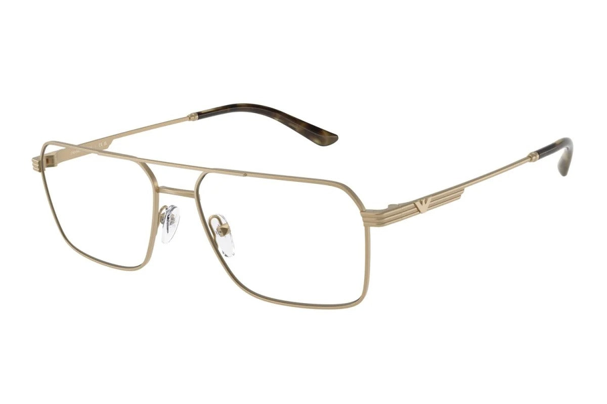 EMPORIO ARMANI - 3002 ORO PALLIDO OPACO | OCCHIALE DA VISTA UOMO - EA 1166 CALIBRO 57