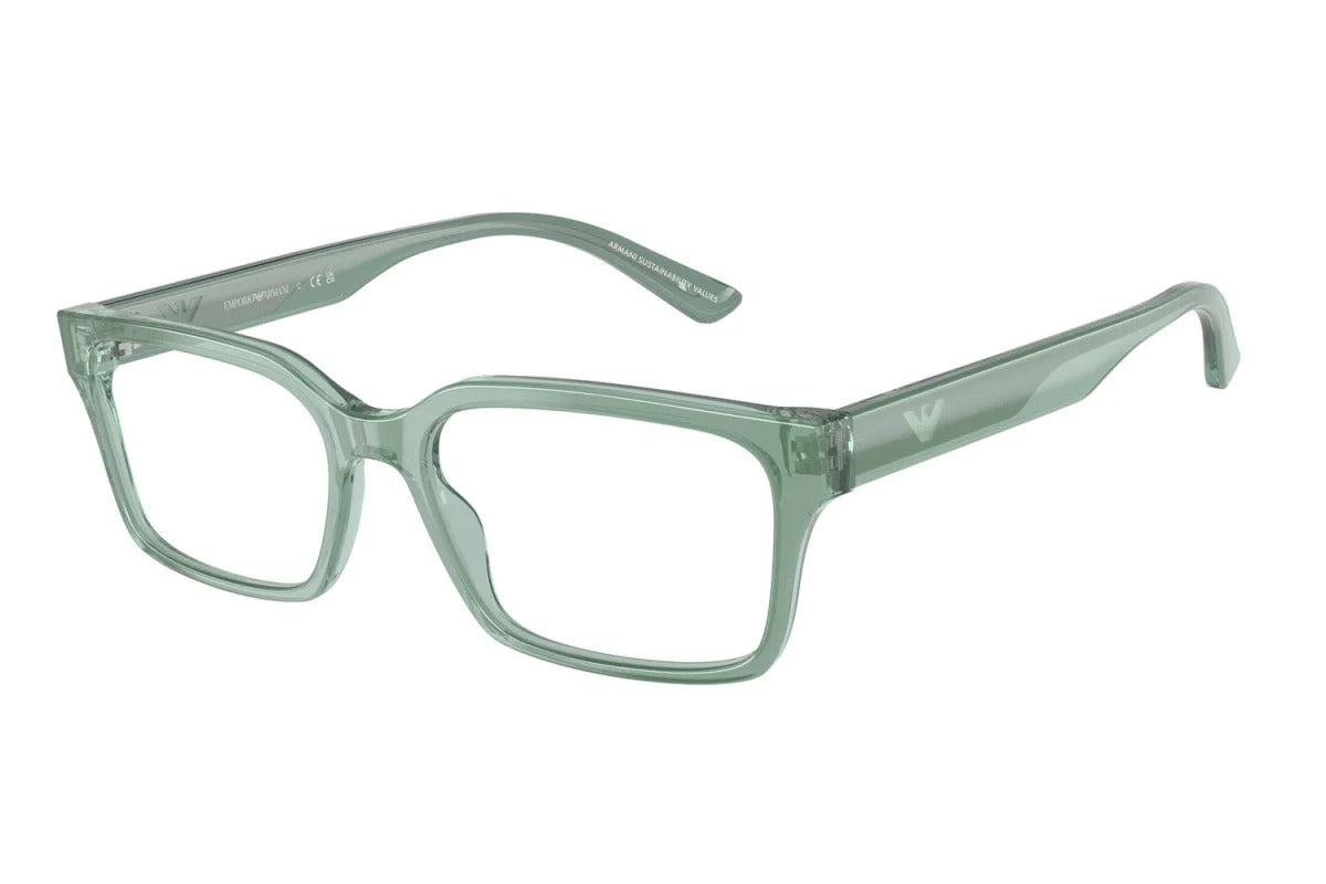 EMPORIO ARMANI - 6176 VERDE CANGIANTE | OCCHIALE DA VISTA UOMO - EA 3244 CALIBRO 55