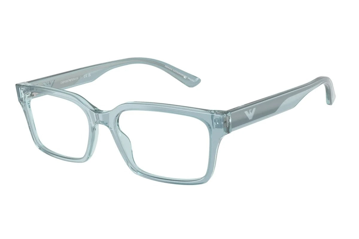 EMPORIO ARMANI - 6178 AZZURRO CANGIANTE | OCCHIALE DA VISTA UOMO - EA 3244 CALIBRO 53