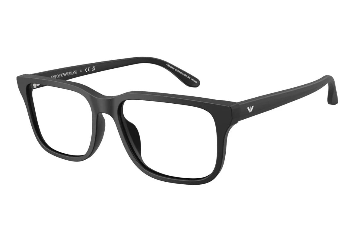 EMPORIO ARMANI - 5017 NERO OPACO | OCCHIALE DA VISTA UOMO - EA 3250U CALIBRO 54