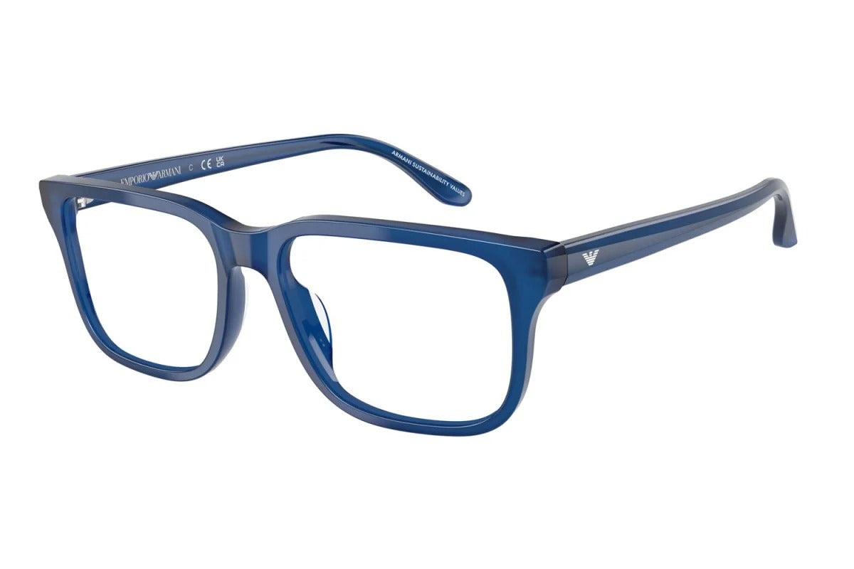 EMPORIO ARMANI - 6201 BLU OPALESCENTE LUCIDO | OCCHIALE DA VISTA UOMO - EA 3250U CALIBRO 54
