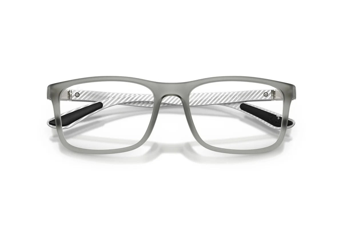 OCCHIALE DA VISTA UNISEX | RAY-BAN RX 8908 - 5244 GRIGIO TRASPARENTE OPACO - CALIBRO 53