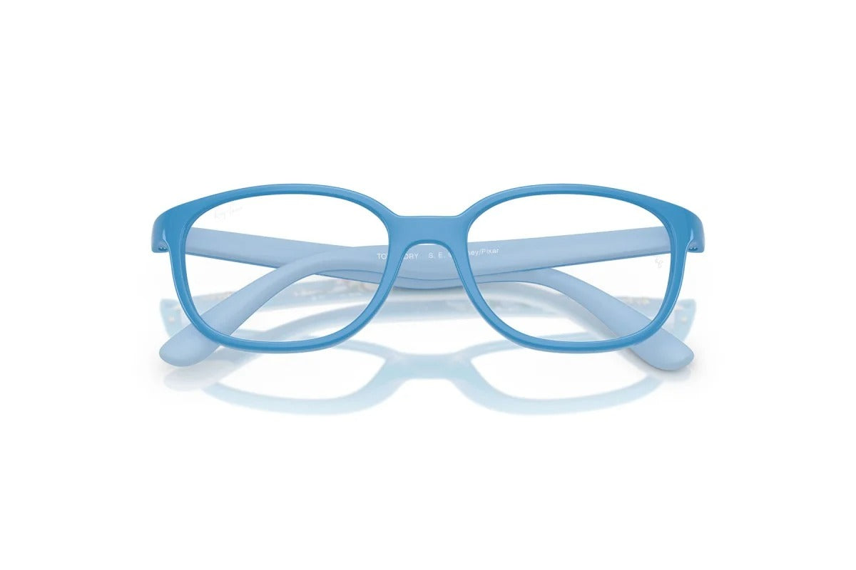 OCCHIALE DA VISTA BAMBINO UNISEX | RAY-BAN JUNIOR RY 1632 - 7509 AZZURRE E GOMMA AZZURRE - CALIBRO 48