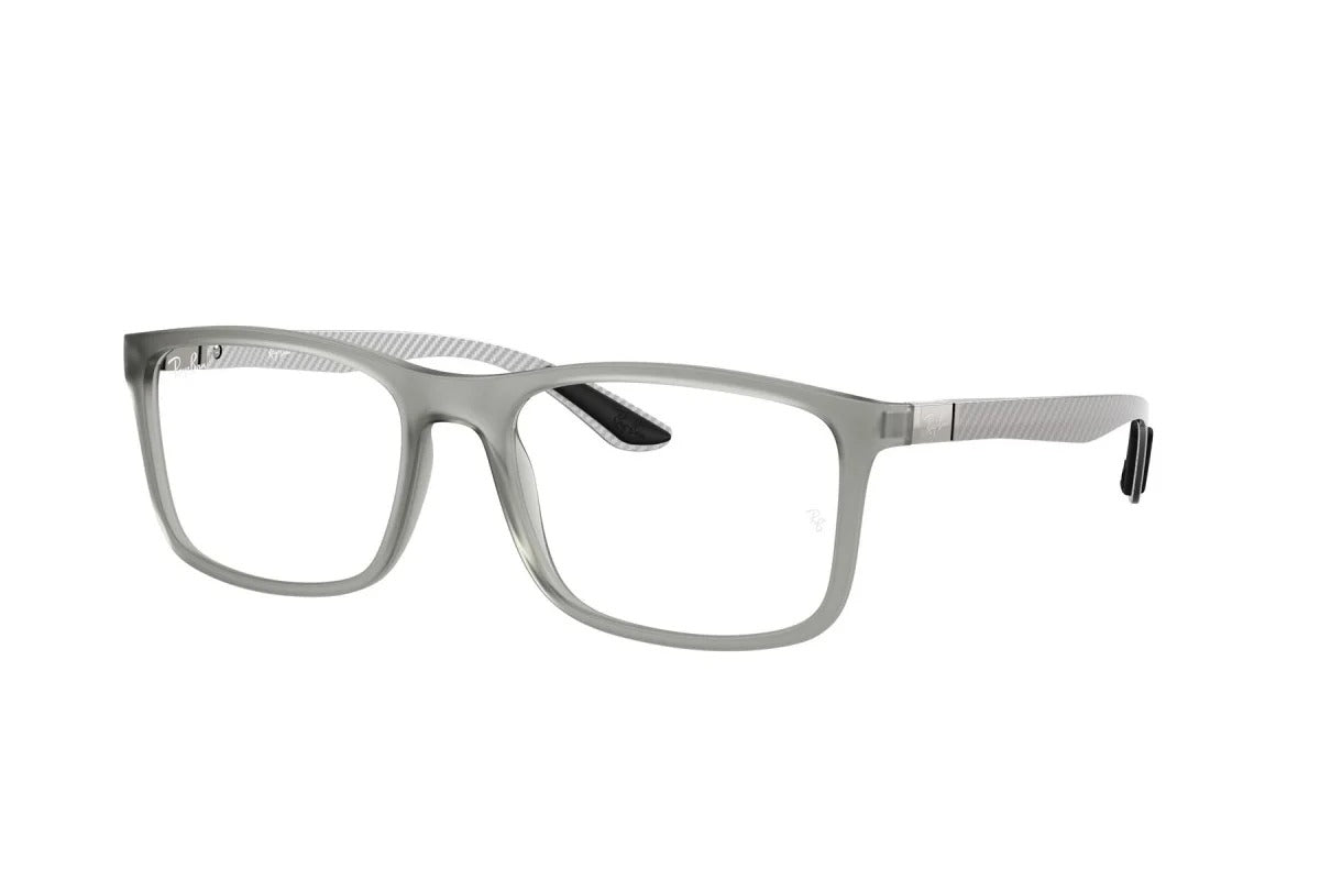 OCCHIALE DA VISTA UNISEX | RAY-BAN RX 8908 - 5244 GRIGIO TRASPARENTE OPACO - CALIBRO 53