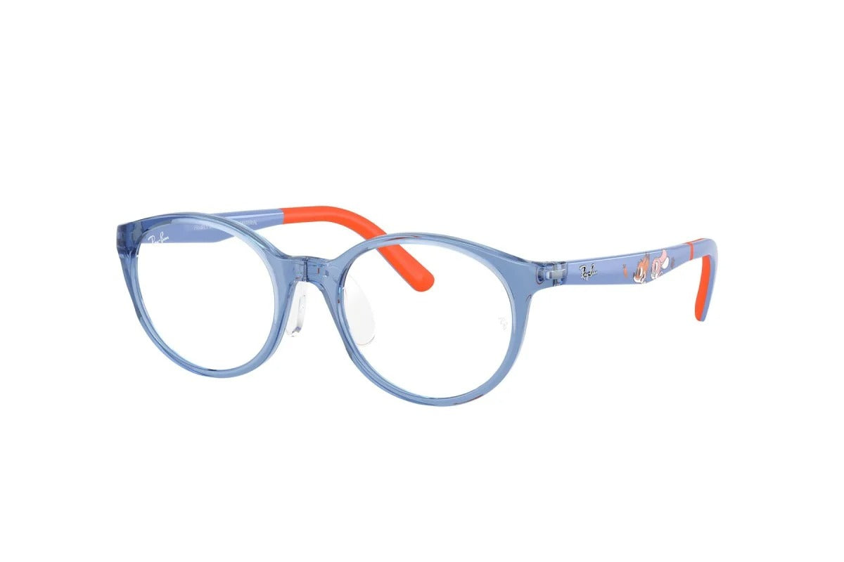 OCCHIALE DA VISTA BAMBINO UNISEX | RAY-BAN JUNIOR RY 1625D - 7510 BLU TRASPARENTE - CALIBRO 47