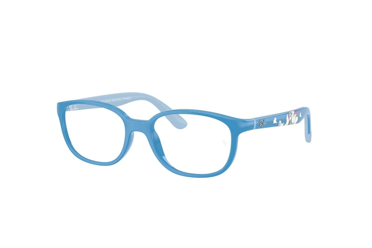 OCCHIALE DA VISTA BAMBINO UNISEX | RAY-BAN JUNIOR RY 1632 - 7509 AZZURRE E GOMMA AZZURRE - CALIBRO 48