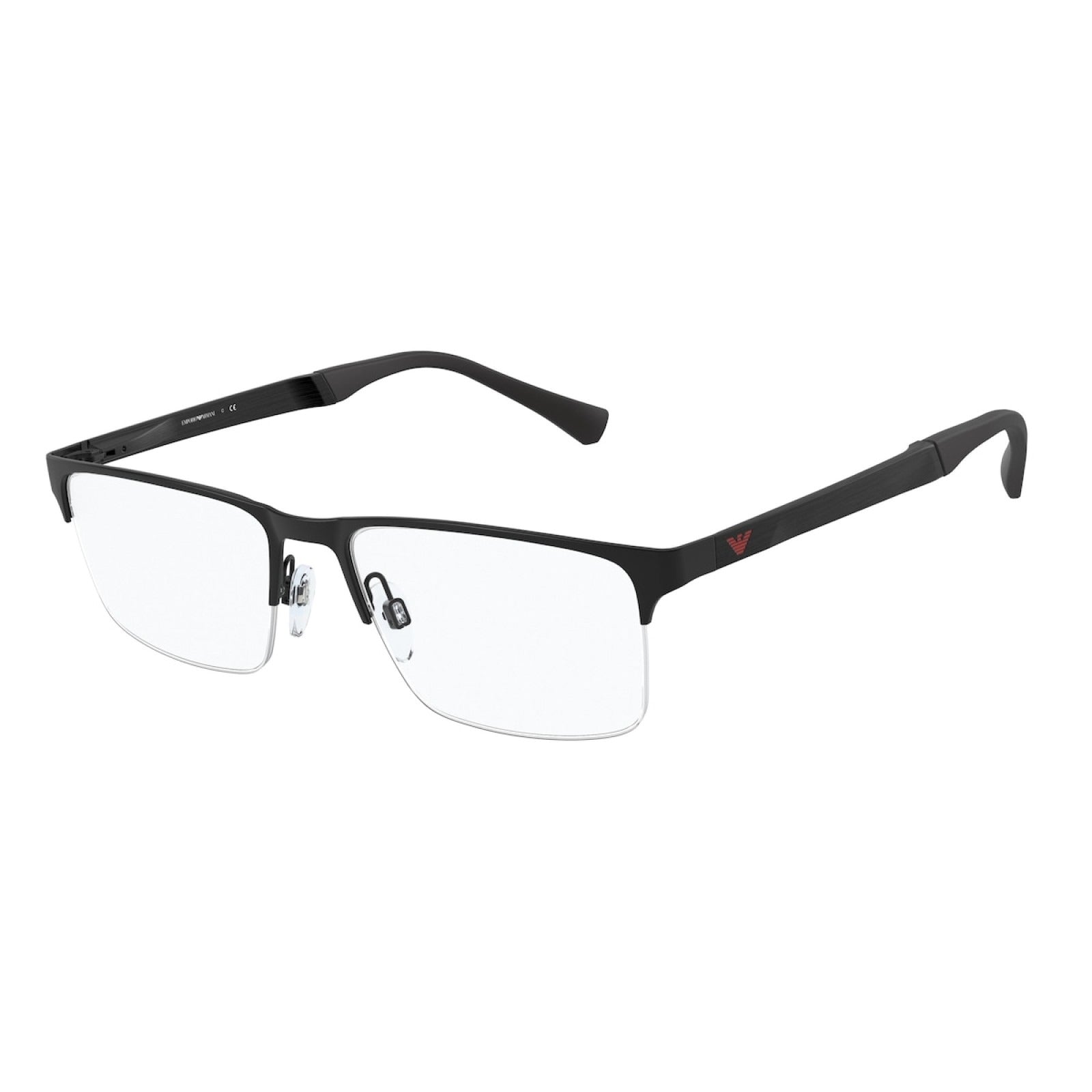 OCCHIALE DA VISTA UOMO | EMPORIO ARMANI EA 1110D - 3175 GOMMA NERA - CALIBRO 55