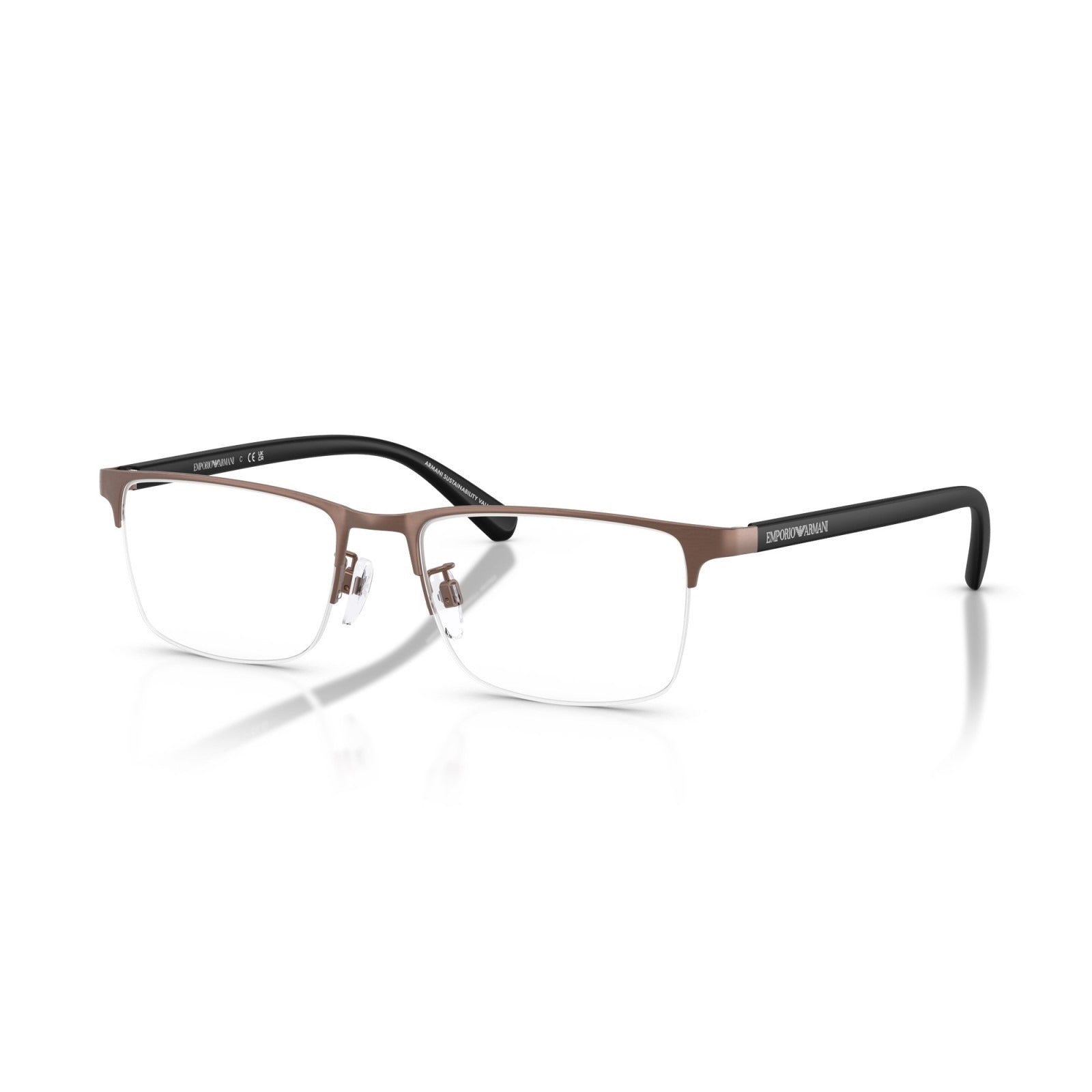 OCCHIALE DA VISTA UOMO | EMPORIO ARMANI EA 1085D - 3039 BRONZO SPAZZOLATO OPACO - CALIBRO 54