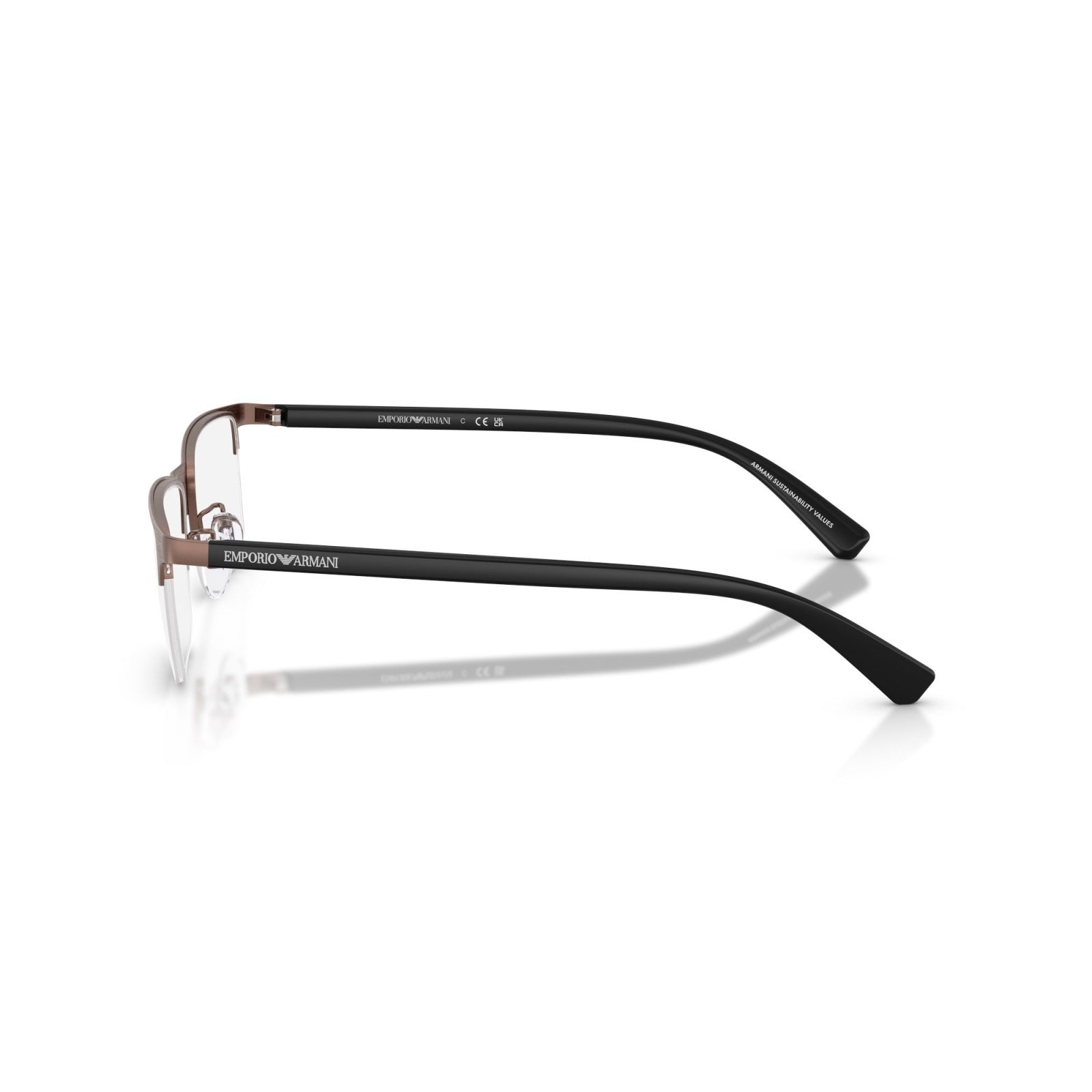 OCCHIALE DA VISTA UOMO | EMPORIO ARMANI EA 1085D - 3039 BRONZO SPAZZOLATO OPACO - CALIBRO 54