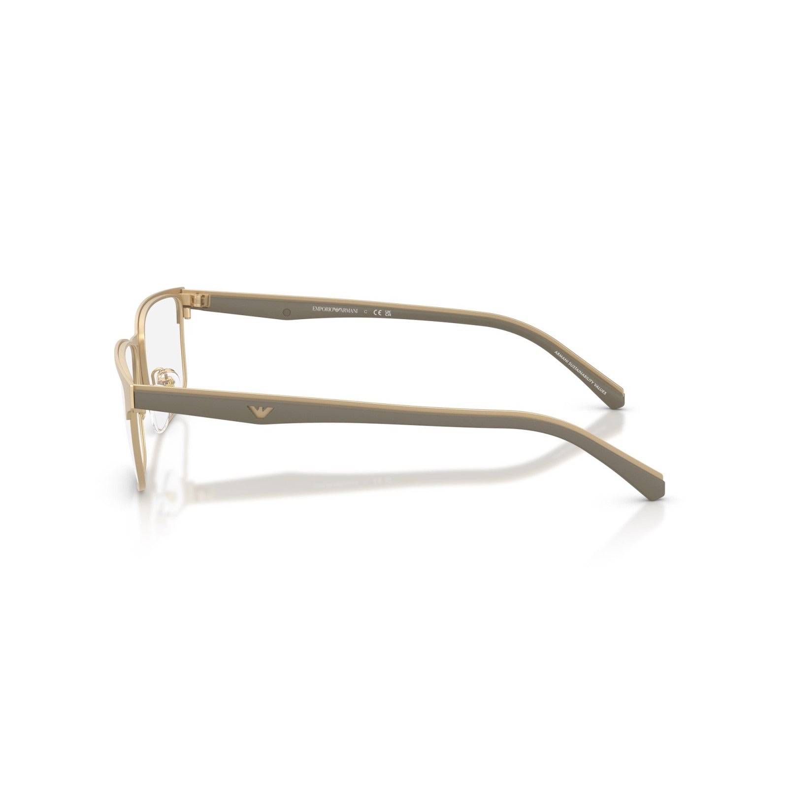 OCCHIALE DA VISTA UOMO | EMPORIO ARMANI EA 1175 - 3002 ORO PALLIDO OPACO - CALIBRO 56