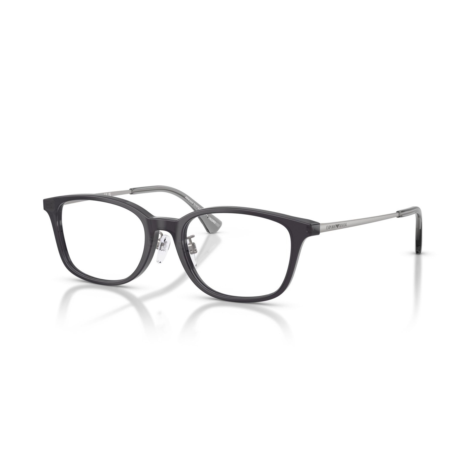 OCCHIALE DA VISTA UOMO | EMPORIO ARMANI EA 3217D - 5029 GRIGIO TRASPARENTE LUCIDO - CALIBRO 52