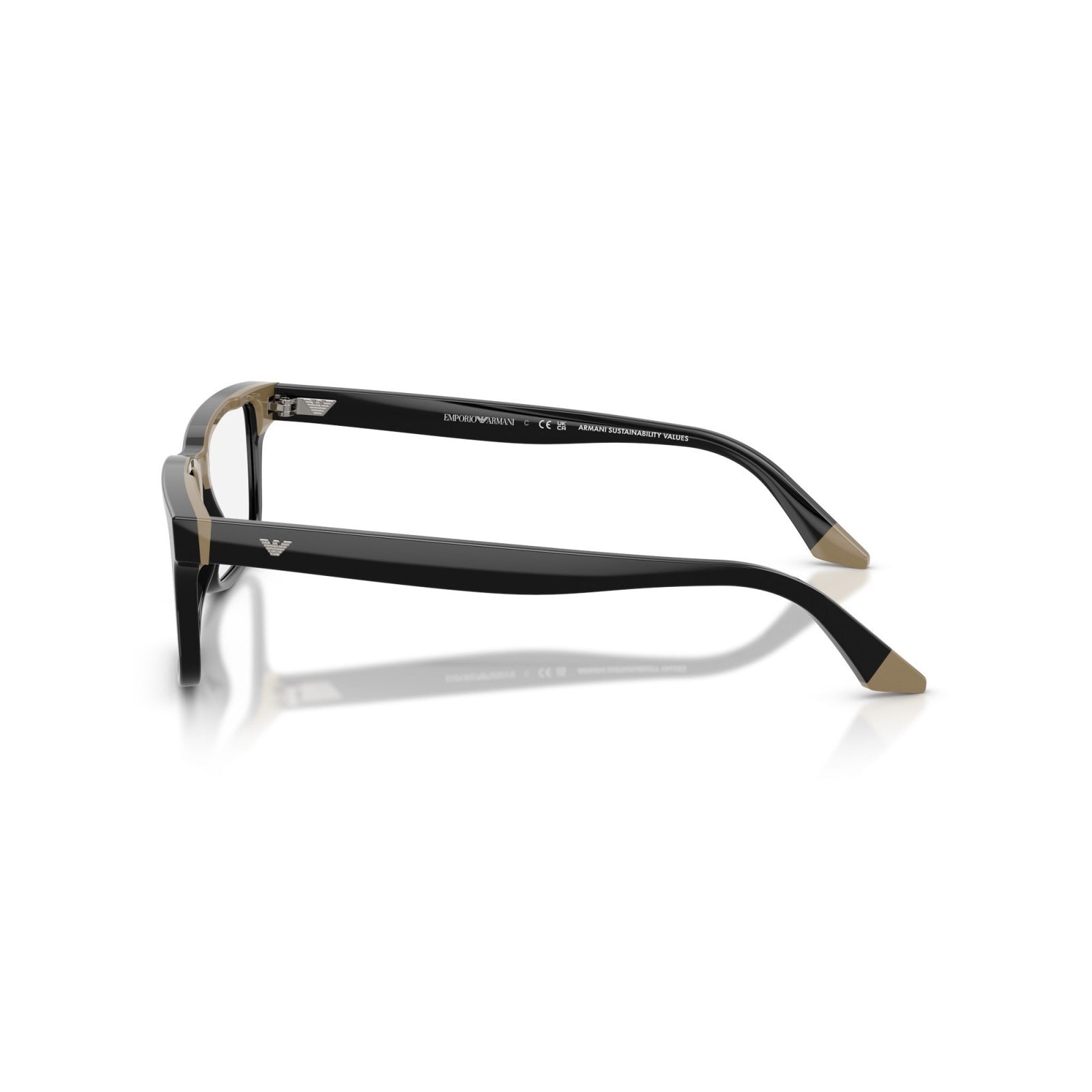 OCCHIALE DA VISTA UOMO | EMPORIO ARMANI EA 3269 - 6313 NERO/BEIGE - CALIBRO 54