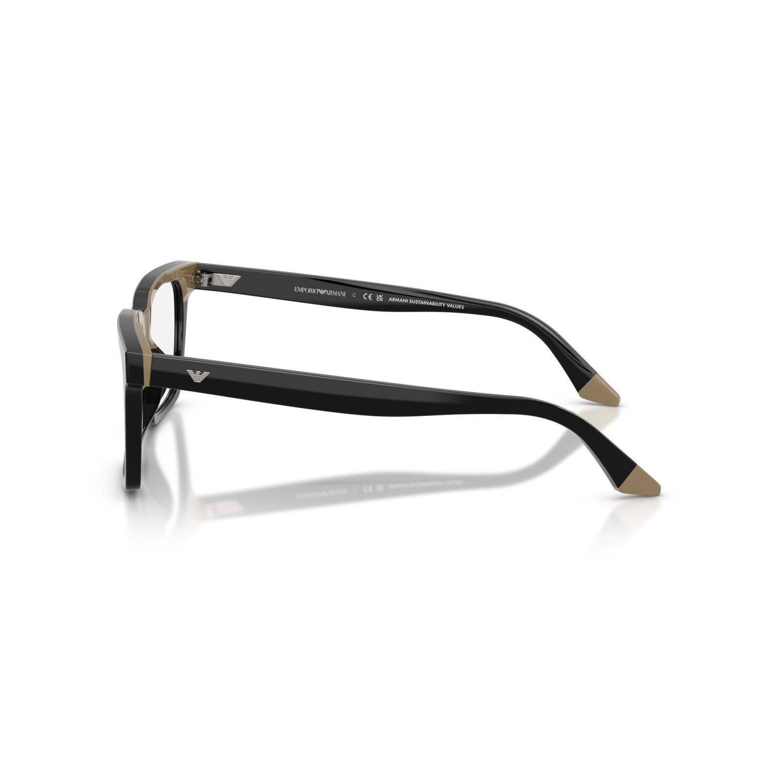 OCCHIALE DA VISTA UOMO | EMPORIO ARMANI EA 3272U - 6313 NERO/BEIGE - CALIBRO 52