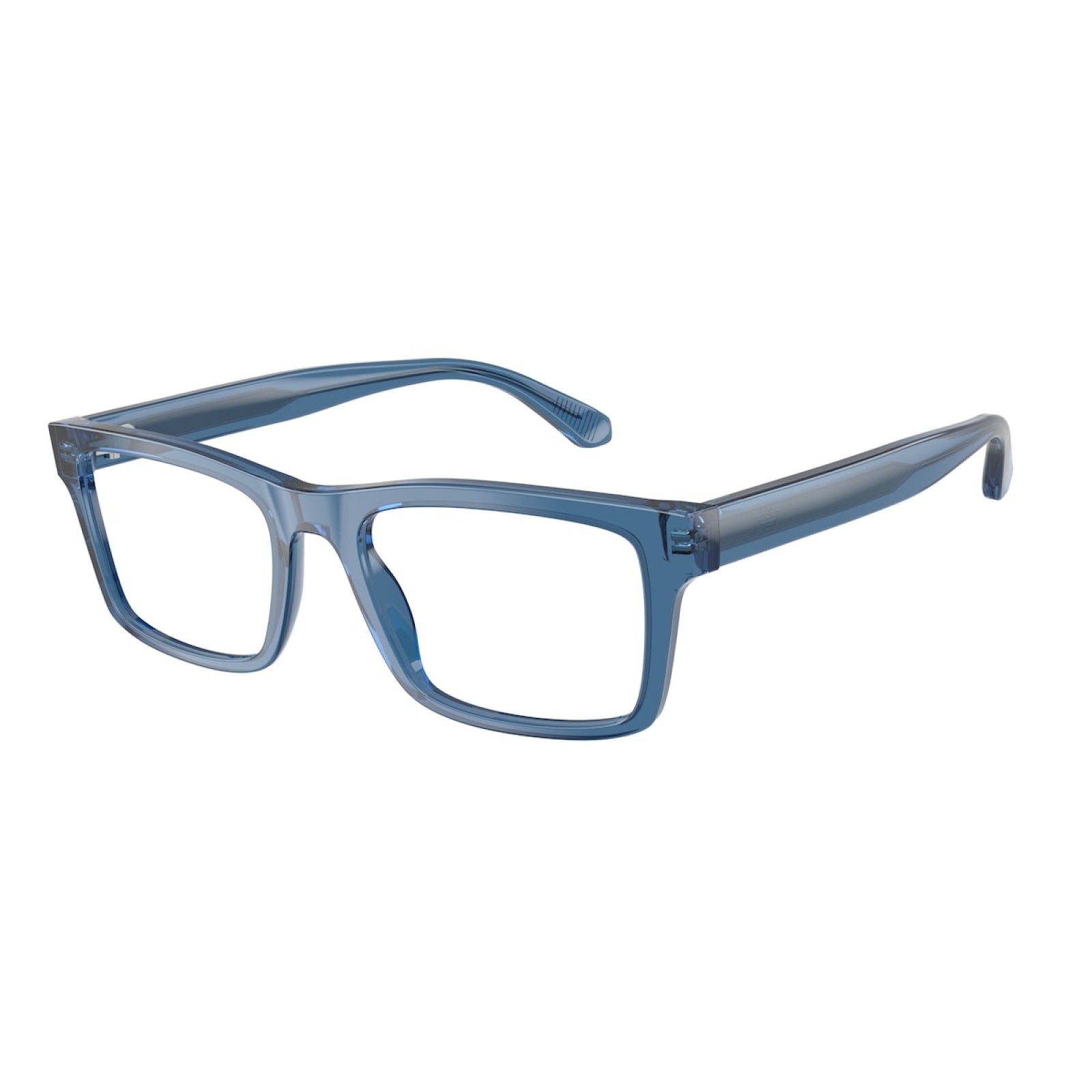 OCCHIALE DA VISTA UOMO | EMPORIO ARMANI EA 3254 - 6247 BLU TRASPARENTE LUCIDO - CALIBRO 54