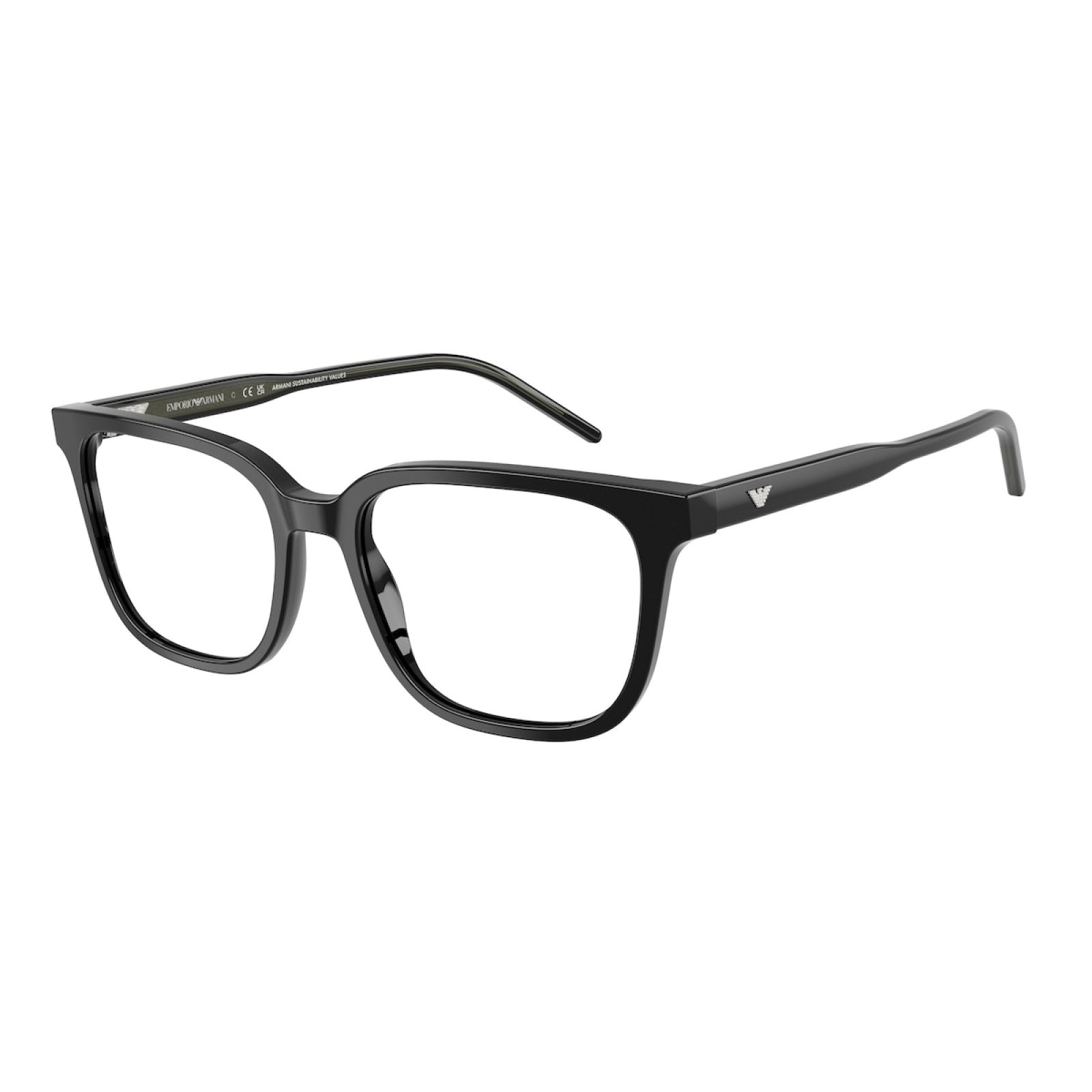 OCCHIALE DA VISTA UOMO | EMPORIO ARMANI EA 3258 - 5017 NERO LUCIDO - CALIBRO 54