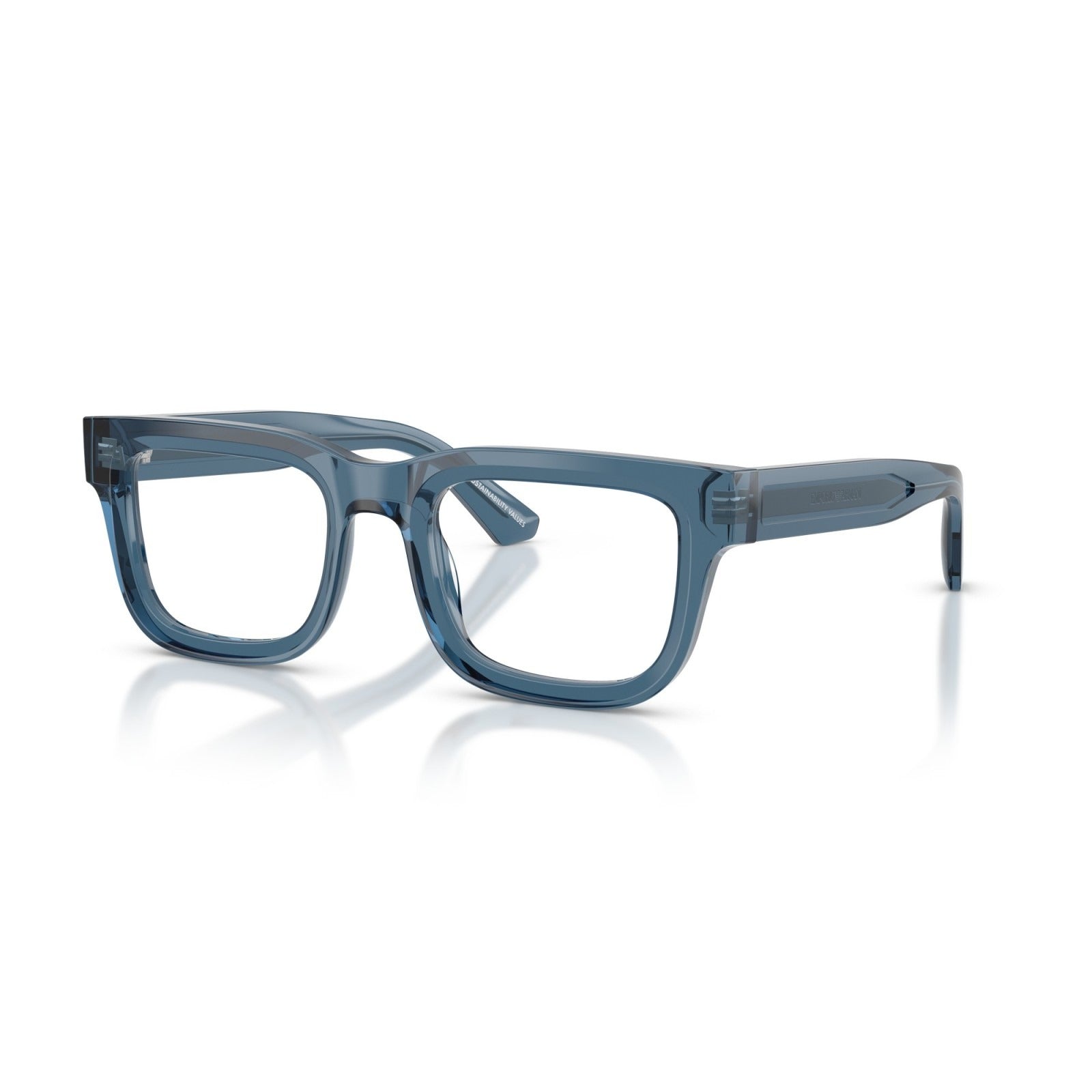 OCCHIALE DA VISTA UOMO | EMPORIO ARMANI EA 3279 - 6362 BLU TRASPARENTE LUCIDO - CALIBRO 51