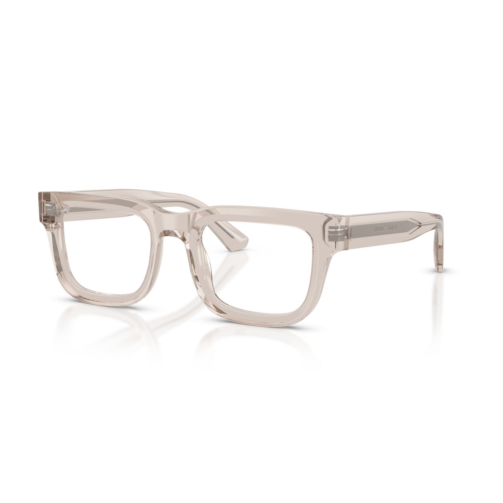 OCCHIALE DA VISTA UOMO | EMPORIO ARMANI EA 3279 - 6363 TUNDRA TRASPARENTE E LUCENTE - CALIBRO 51