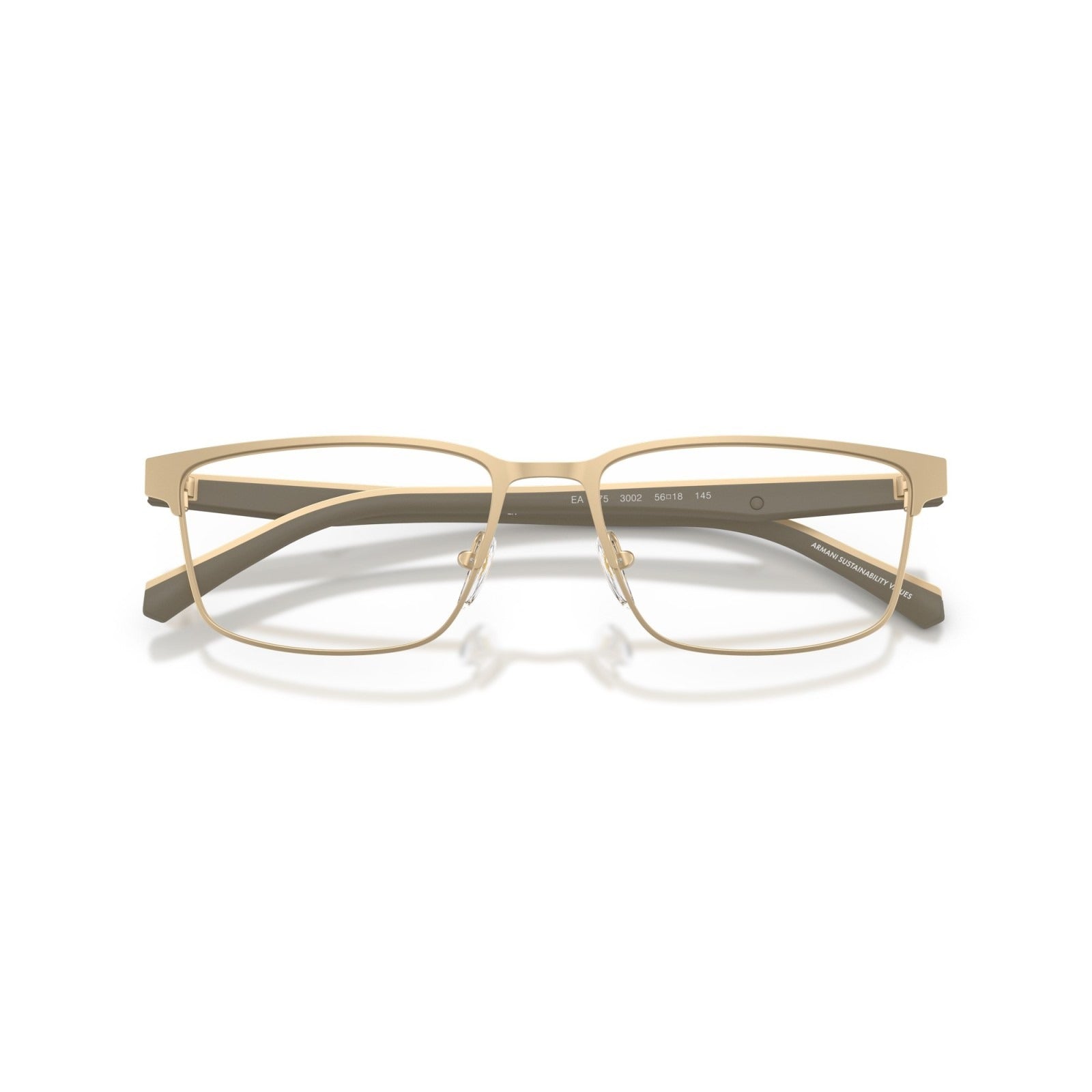 OCCHIALE DA VISTA UOMO | EMPORIO ARMANI EA 1175 - 3002 ORO PALLIDO OPACO - CALIBRO 56