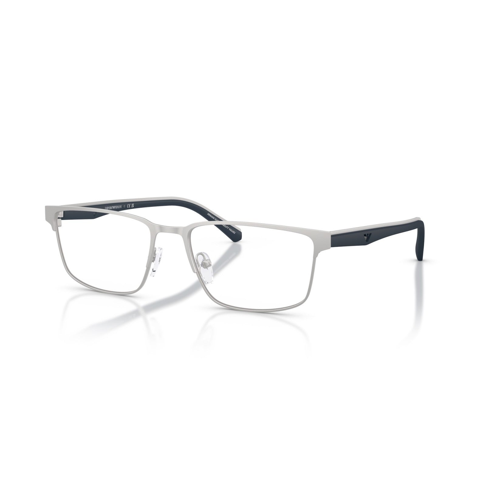 OCCHIALE DA VISTA UOMO | EMPORIO ARMANI EA 1175 - 3015 ARGENTO OPACO - CALIBRO 56