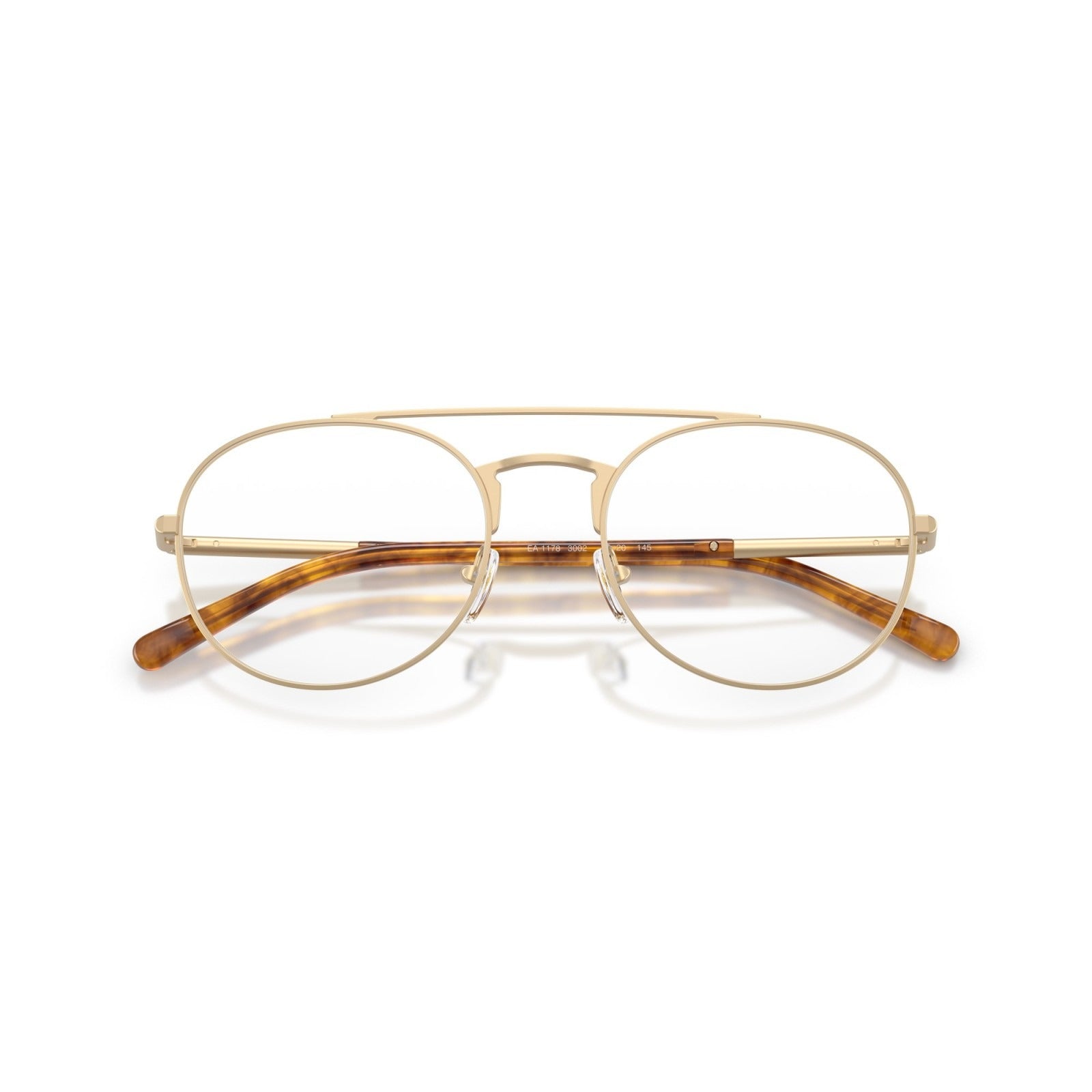 OCCHIALE DA VISTA UOMO | EMPORIO ARMANI EA 1178 - 3002 ORO PALLIDO OPACO - CALIBRO 53