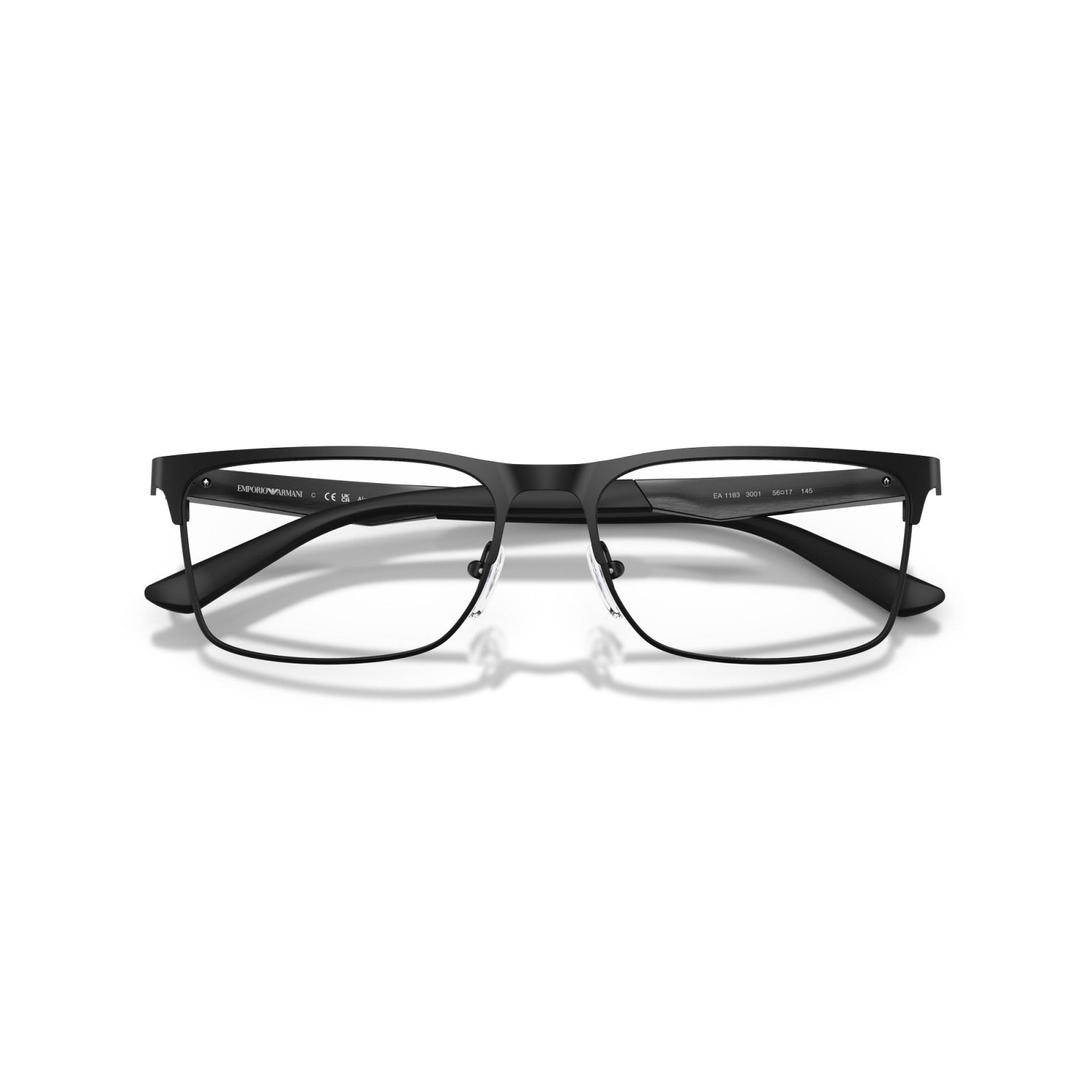 OCCHIALE DA VISTA UOMO | EMPORIO ARMANI EA 1183 - 3001 NERO OPACO - CALIBRO 56