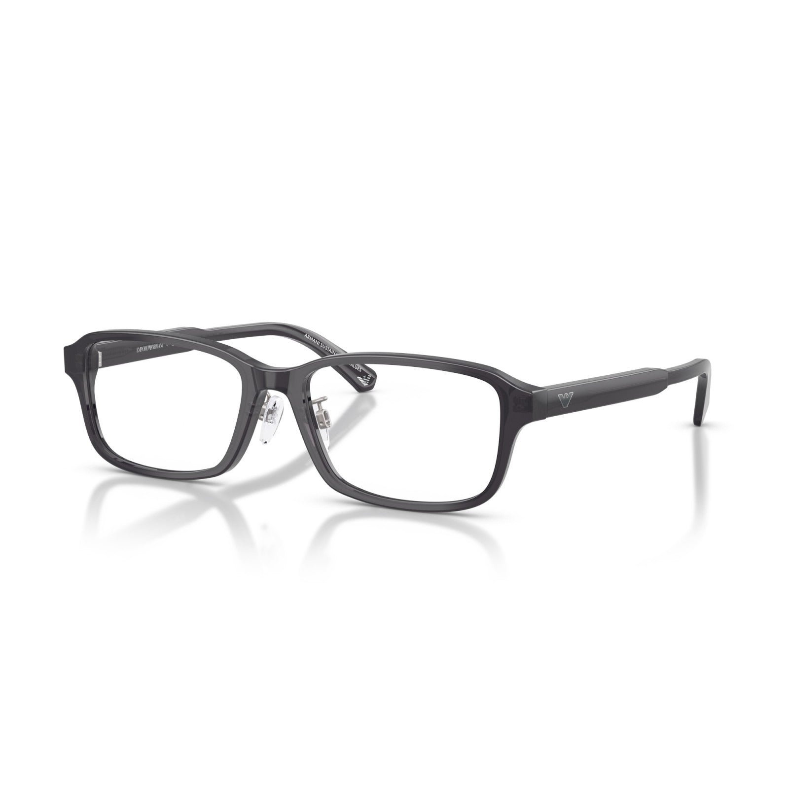 OCCHIALE DA VISTA UOMO | EMPORIO ARMANI EA 3215D - 5029 GRIGIO TRASPARENTE LUCIDO - CALIBRO 56