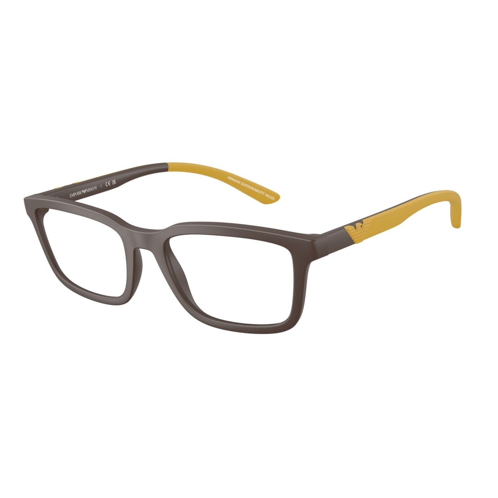 OCCHIALE DA VISTA UOMO | EMPORIO ARMANI EA 3259 - 6258 MARRONE OPACO - CALIBRO 56