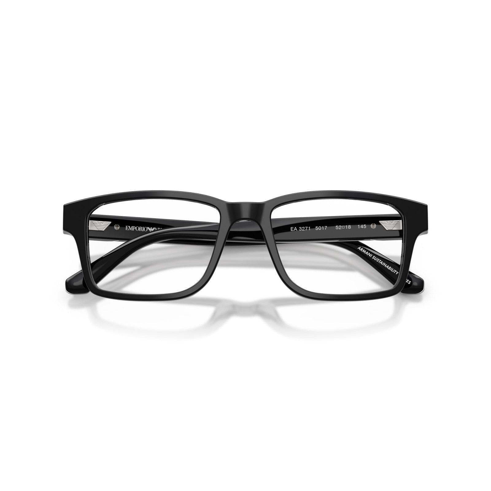 OCCHIALE DA VISTA UOMO | EMPORIO ARMANI EA 3271 - 5017 NERO LUCIDO - CALIBRO 54