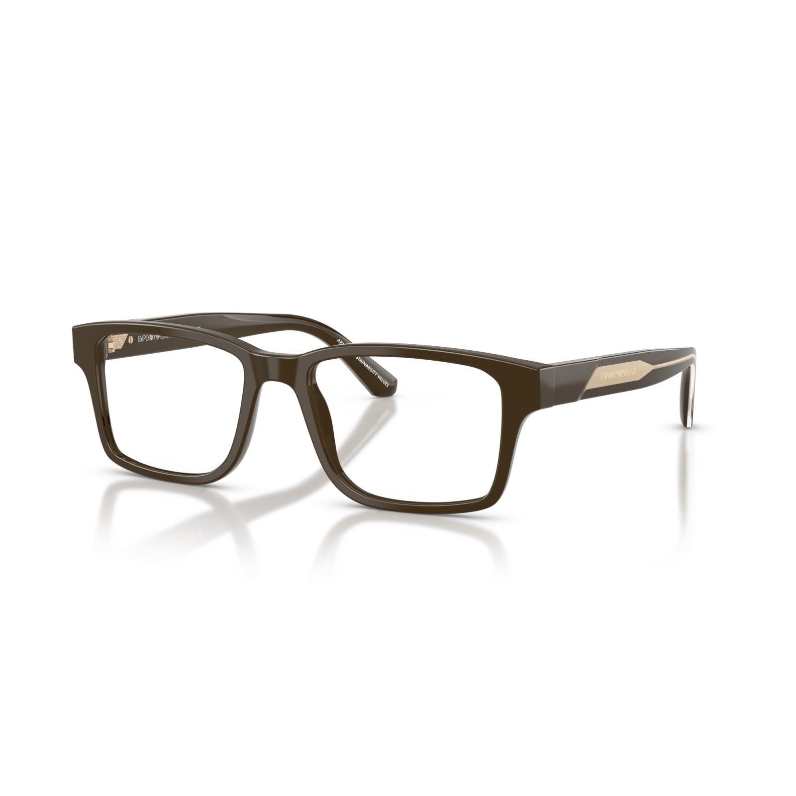OCCHIALE DA VISTA UOMO | EMPORIO ARMANI EA 3271 - 6307 MARRONE LUCIDO - CALIBRO 54
