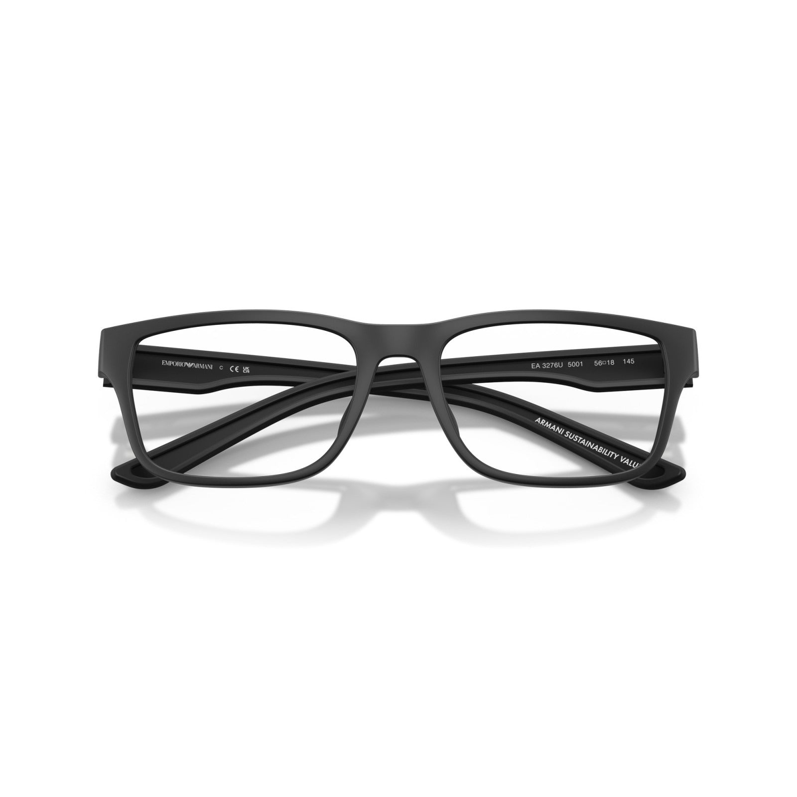 OCCHIALE DA VISTA UOMO | EMPORIO ARMANI EA 3276U - 5001 NERO OPACO GOMMATO - CALIBRO 54
