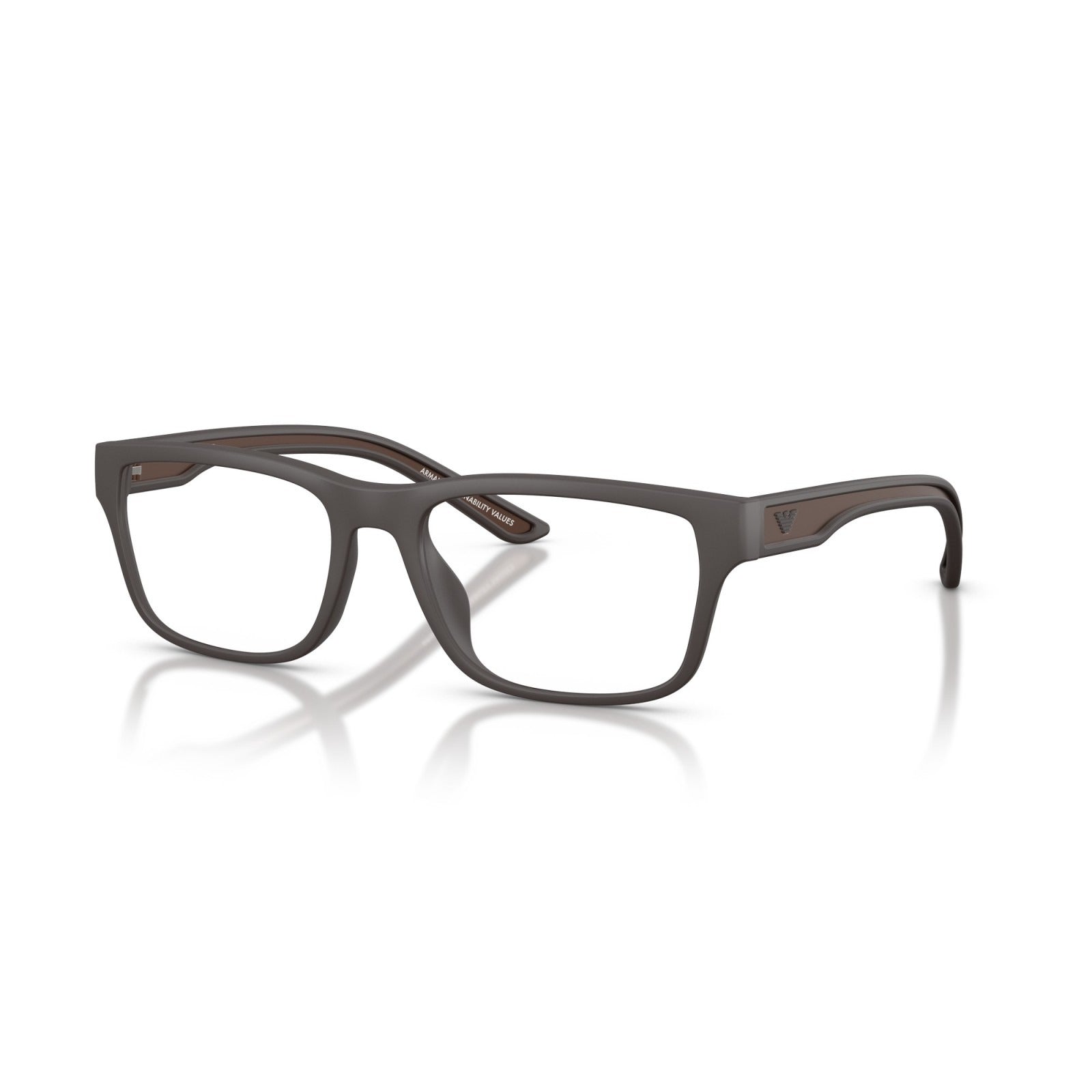 OCCHIALE DA VISTA UOMO | EMPORIO ARMANI EA 3276U - 6186 MARRONE OPACO GOMMATO - CALIBRO 54