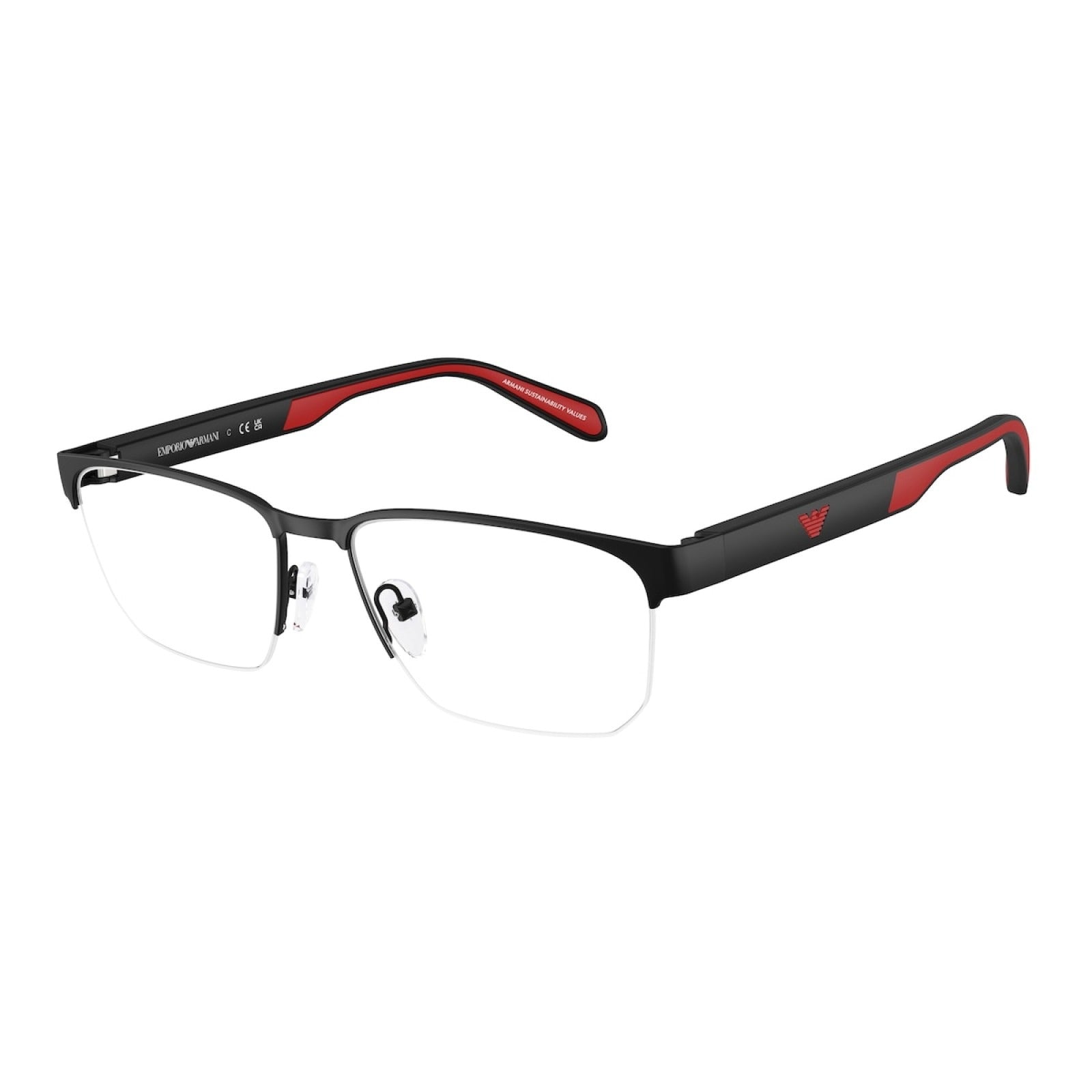 OCCHIALE DA VISTA UOMO | EMPORIO ARMANI EA 1162 - 3085 NERO OPACO - CALIBRO 56