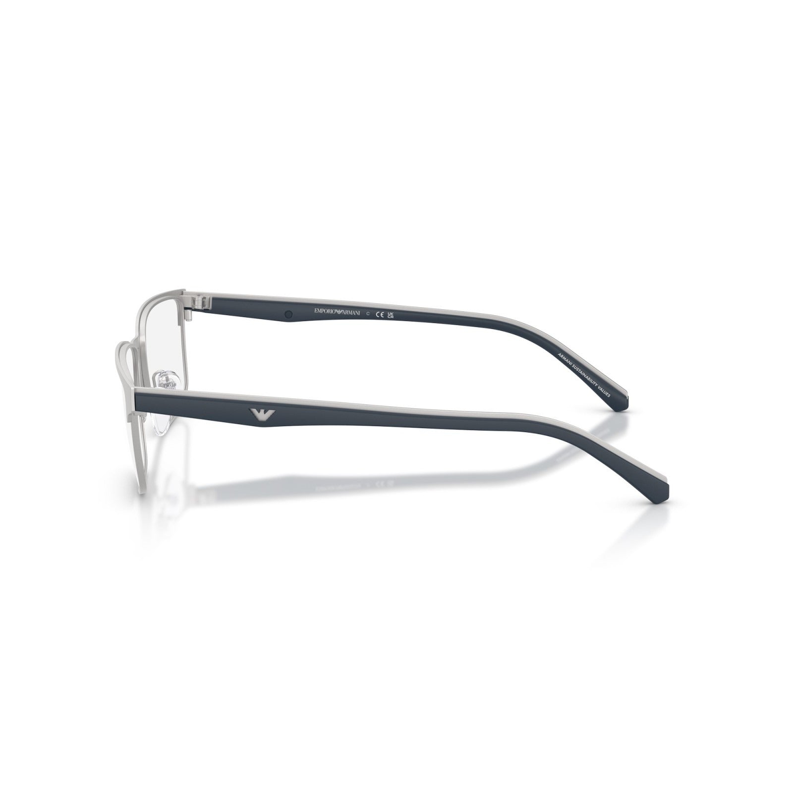 OCCHIALE DA VISTA UOMO | EMPORIO ARMANI EA 1175 - 3015 ARGENTO OPACO - CALIBRO 56