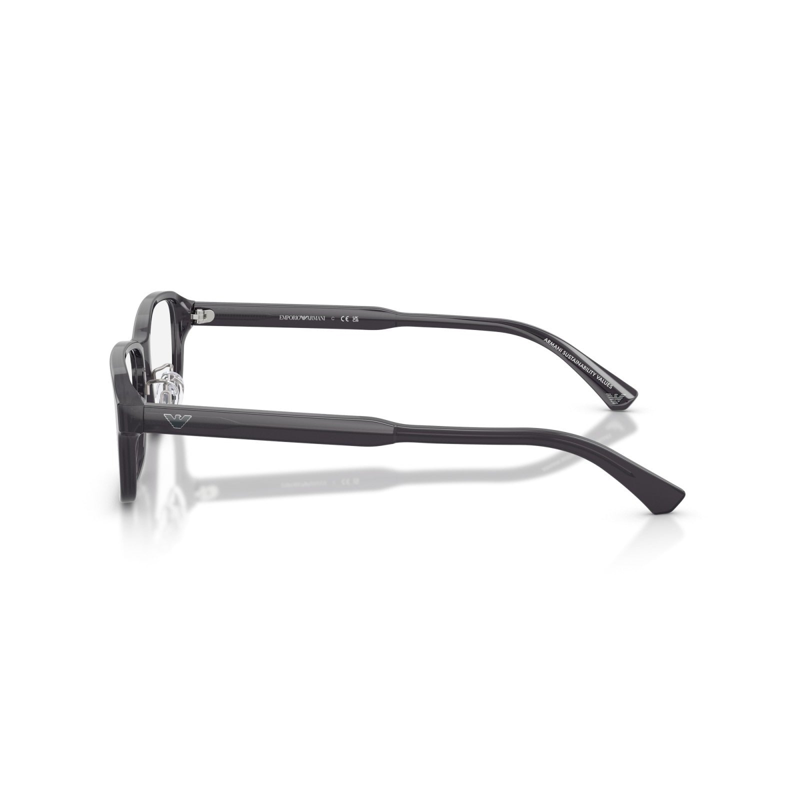 OCCHIALE DA VISTA UOMO | EMPORIO ARMANI EA 3215D - 5029 GRIGIO TRASPARENTE LUCIDO - CALIBRO 56