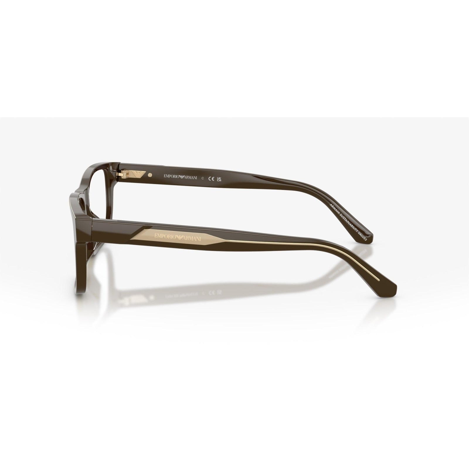 OCCHIALE DA VISTA UOMO | EMPORIO ARMANI EA 3265U - 6307 MARRONE LUCIDO - CALIBRO 54