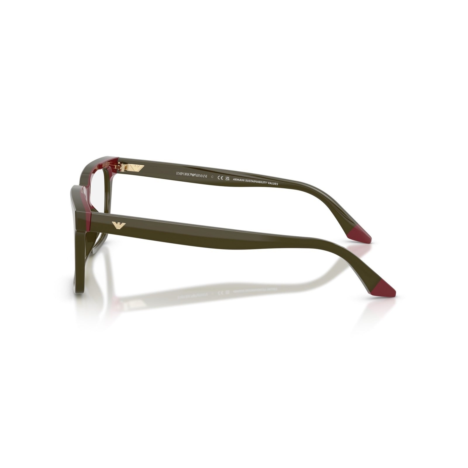 OCCHIALE DA VISTA UOMO | EMPORIO ARMANI EA 3272U - 6316 VERDE OPALINO/BORDEAUX - CALIBRO 52
