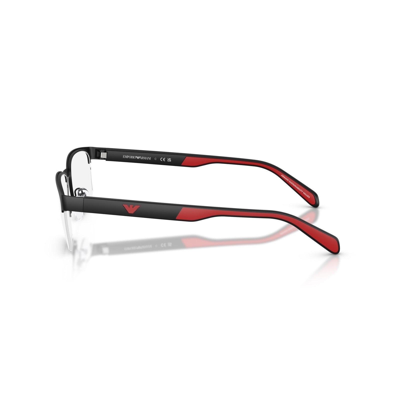 OCCHIALE DA VISTA UOMO | EMPORIO ARMANI EA 1162 - 3085 NERO OPACO - CALIBRO 56