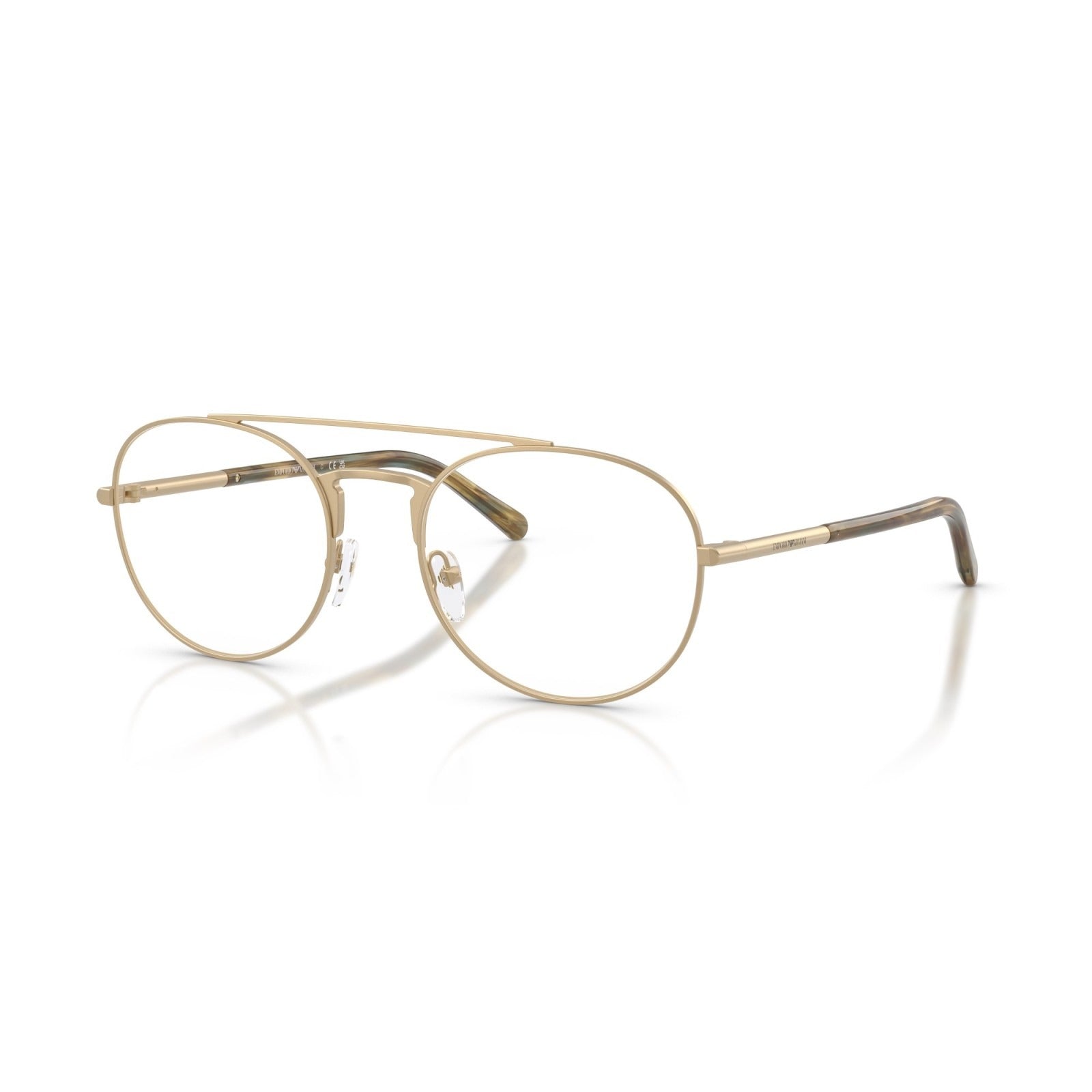 OCCHIALE DA VISTA UOMO | EMPORIO ARMANI EA 1178 - 3422 ORO PALLIDO OPACO - CALIBRO 55