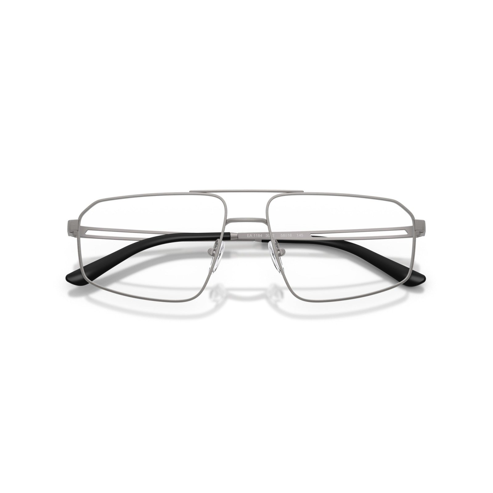 OCCHIALE DA VISTA UOMO | EMPORIO ARMANI EA 1184 - 3032 CANNA DI FUCILE OPACA SPAZZOLATA - CALIBRO 56