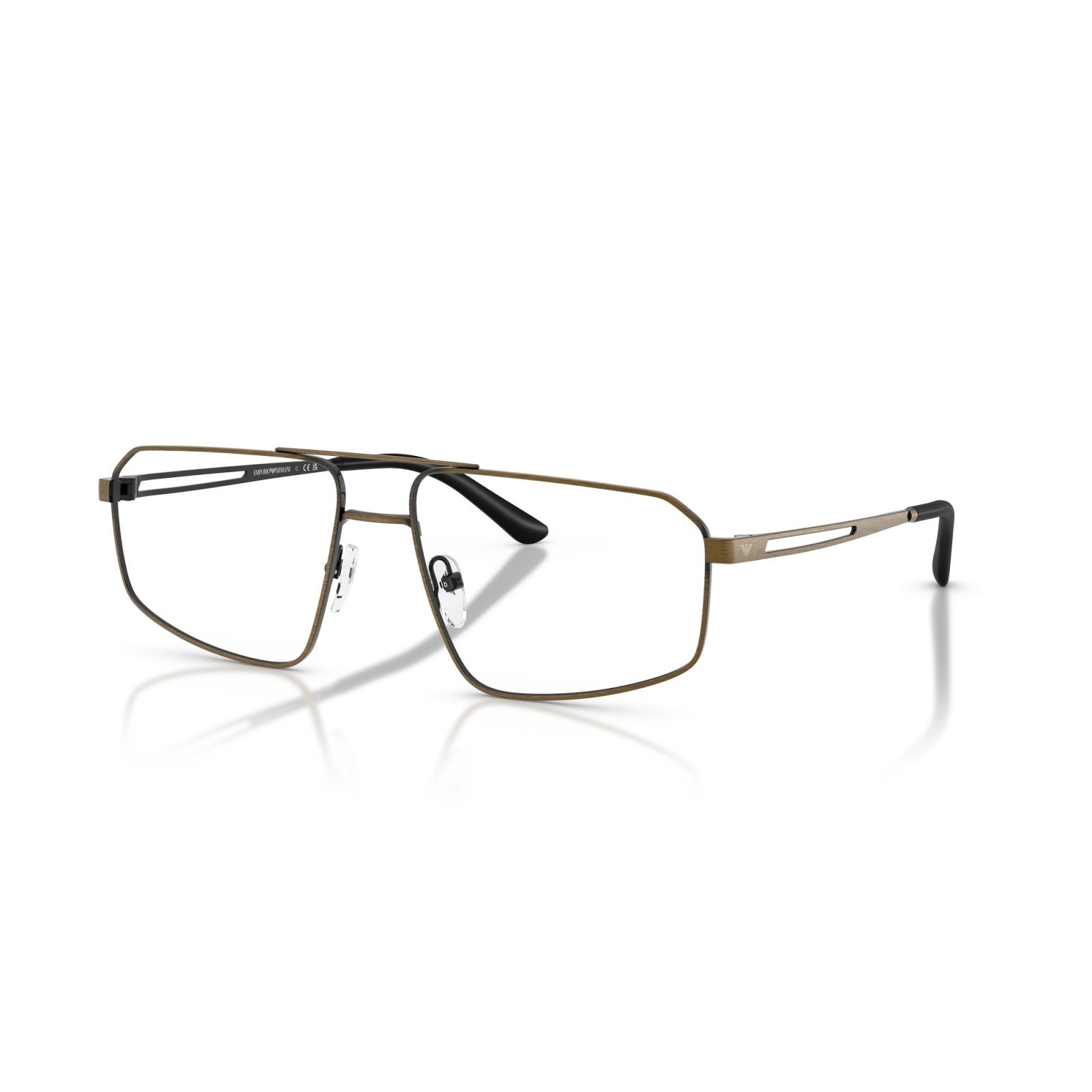 OCCHIALE DA VISTA UOMO | EMPORIO ARMANI EA 1184 - 3270 ORO ANTICO SPAZZOLATO - CALIBRO 58