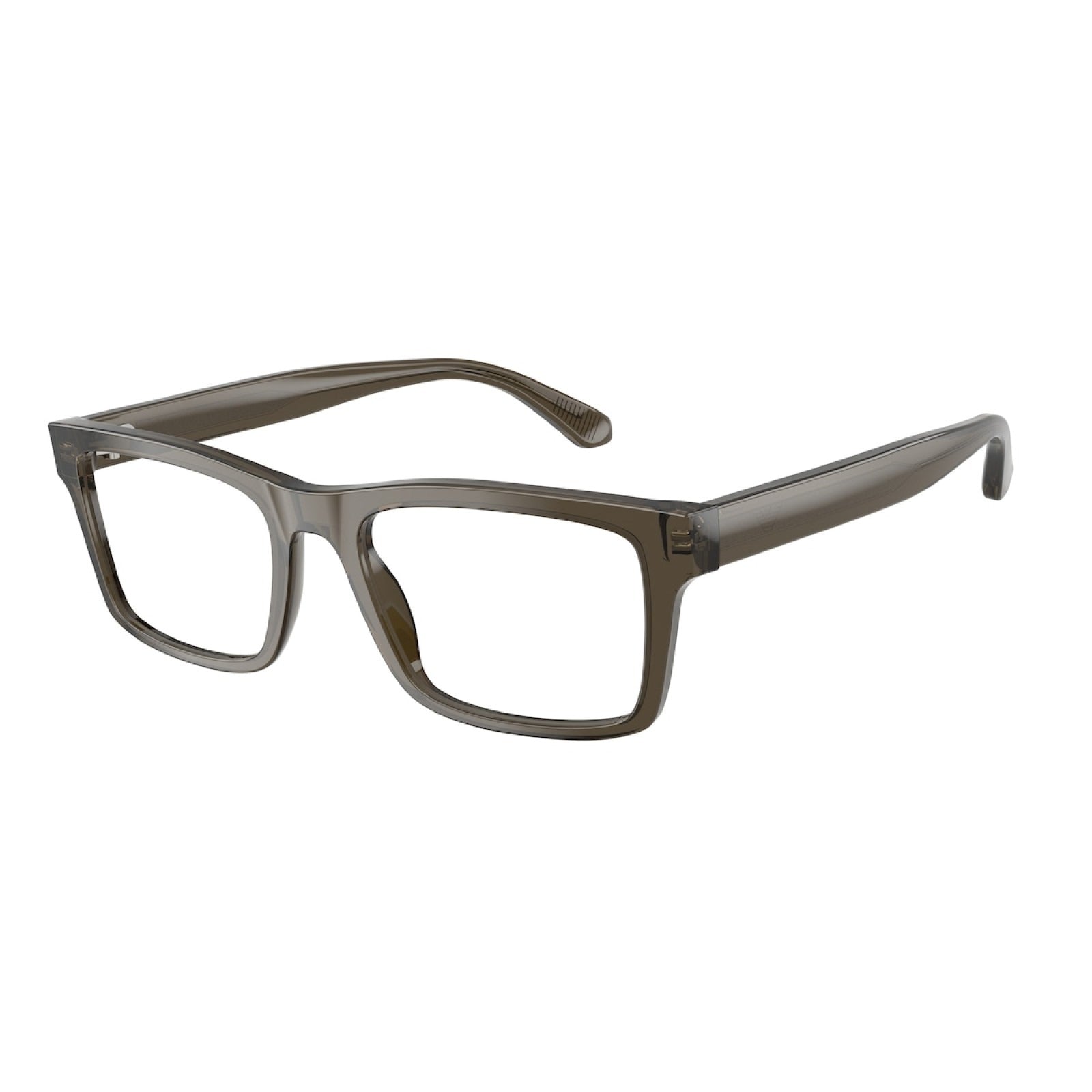 OCCHIALE DA VISTA UOMO | EMPORIO ARMANI EA 3254 - 6249 GRIGIO TRASPARENTE LUCIDO - CALIBRO 56