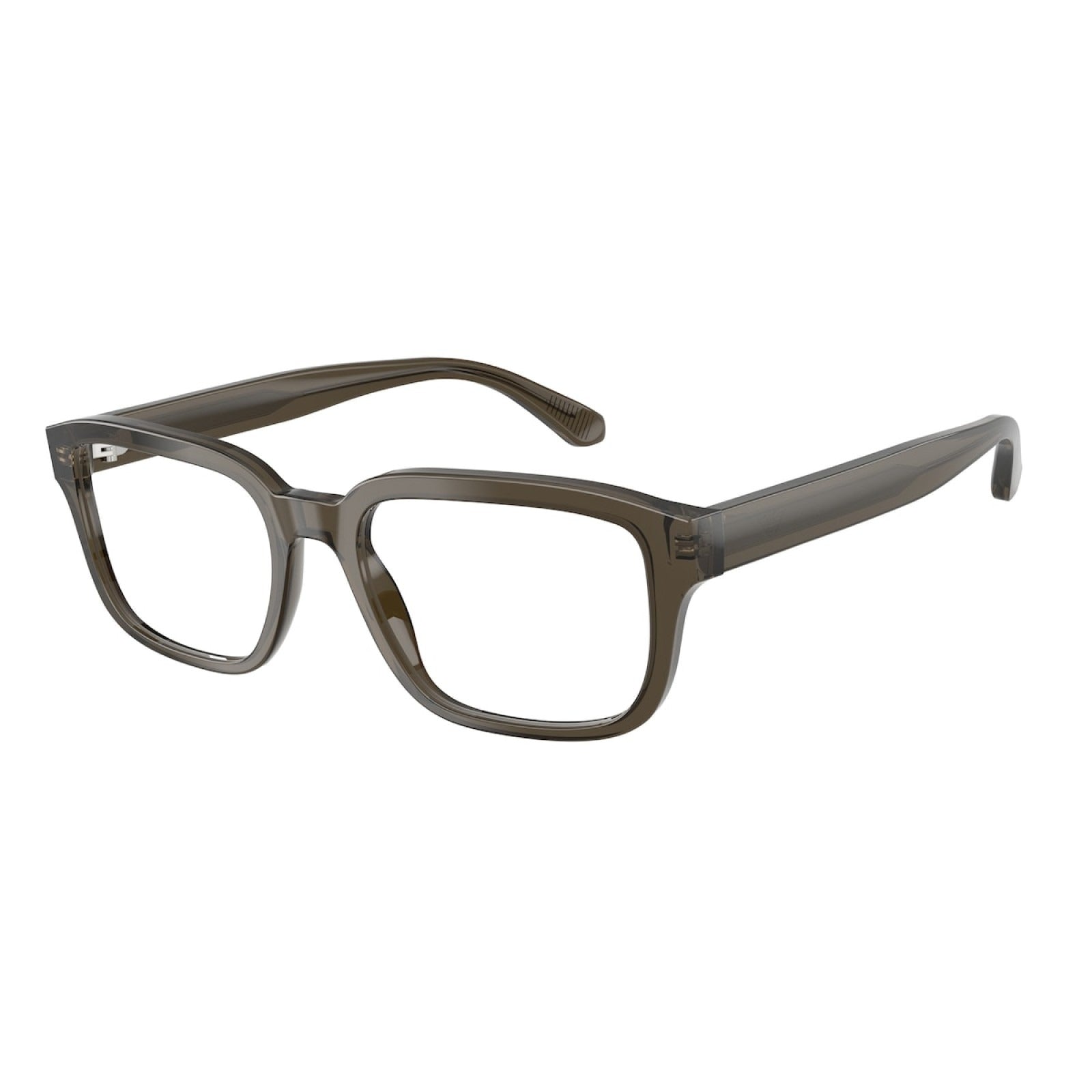 OCCHIALE DA VISTA UOMO | EMPORIO ARMANI EA 3255 - 6249 GRIGIO TRASPARENTE LUCIDO - CALIBRO 55