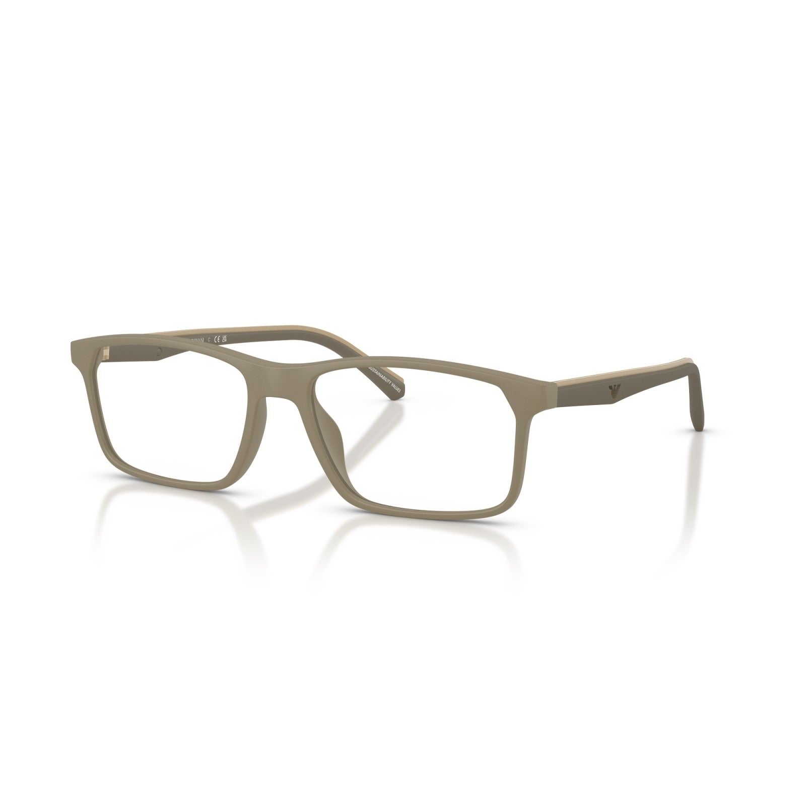 OCCHIALE DA VISTA UOMO | EMPORIO ARMANI EA 3266U - 5437 BEIGE OPACO - CALIBRO 54