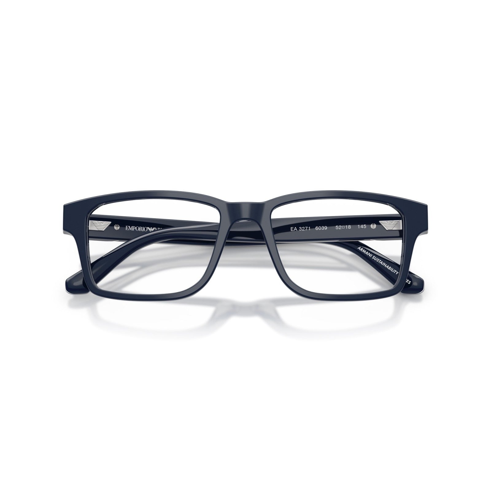 OCCHIALE DA VISTA UOMO | EMPORIO ARMANI EA 3271 - 6039 BLU BRILLANTE - CALIBRO 54