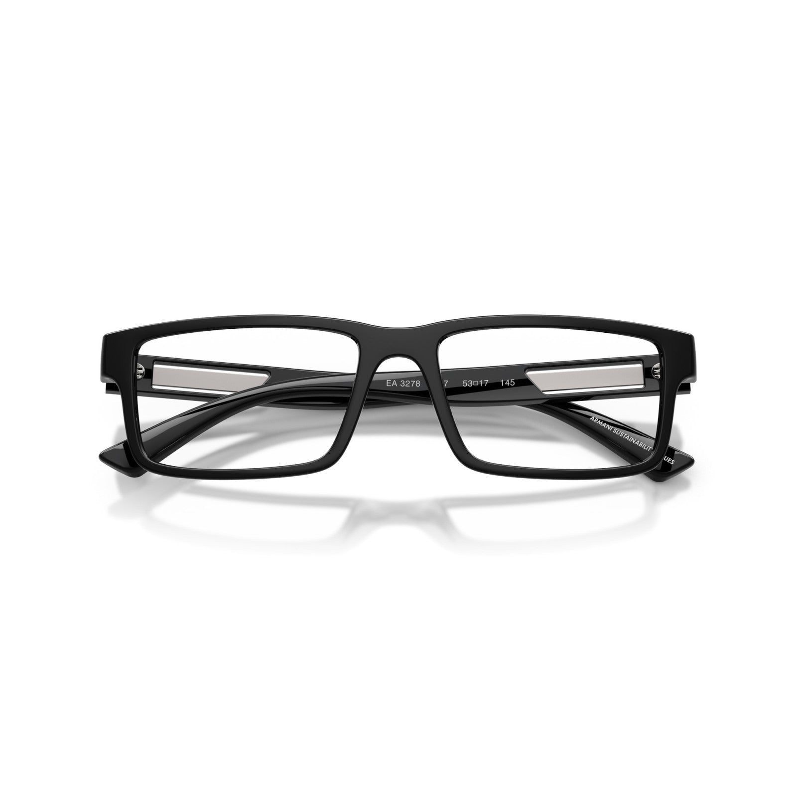 OCCHIALE DA VISTA UOMO | EMPORIO ARMANI EA 3278 - 5017 NERO LUCIDO - CALIBRO 53