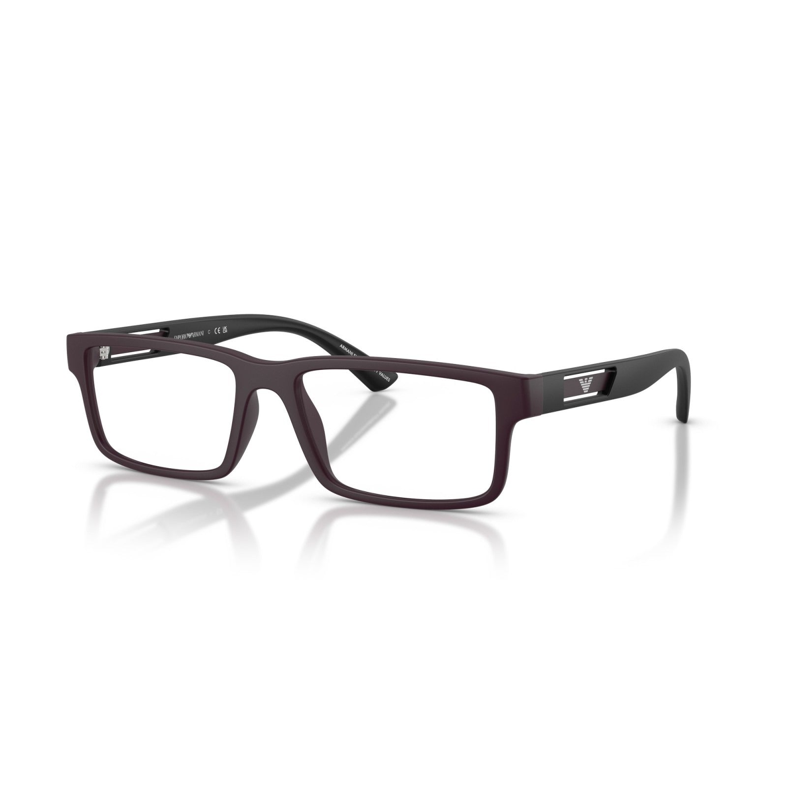 OCCHIALE DA VISTA UOMO | EMPORIO ARMANI EA 3278 - 6371 PRUGNA OPACO - CALIBRO 55