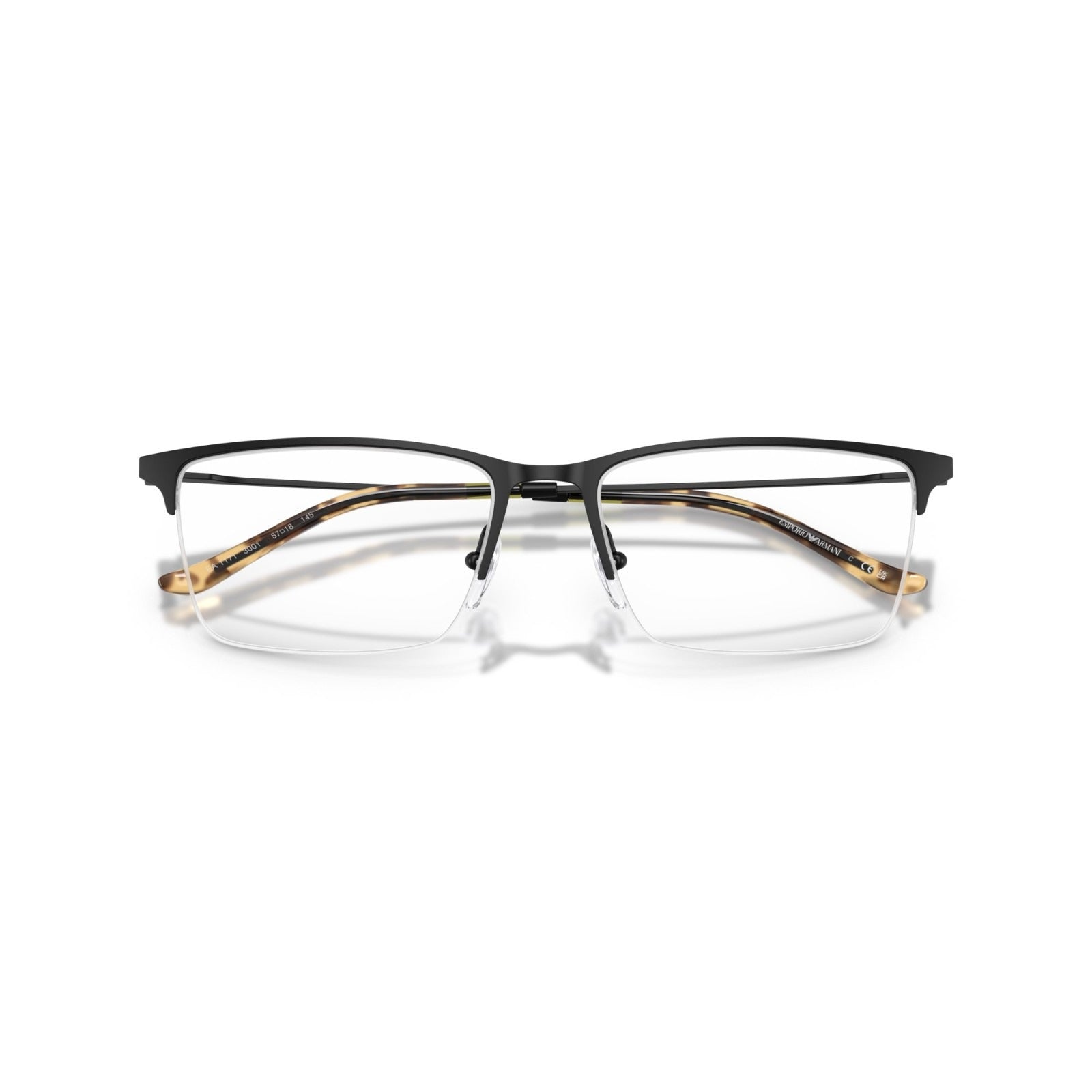 OCCHIALE DA VISTA UOMO | EMPORIO ARMANI EA 1171 - 3001 NERO OPACO - CALIBRO 57