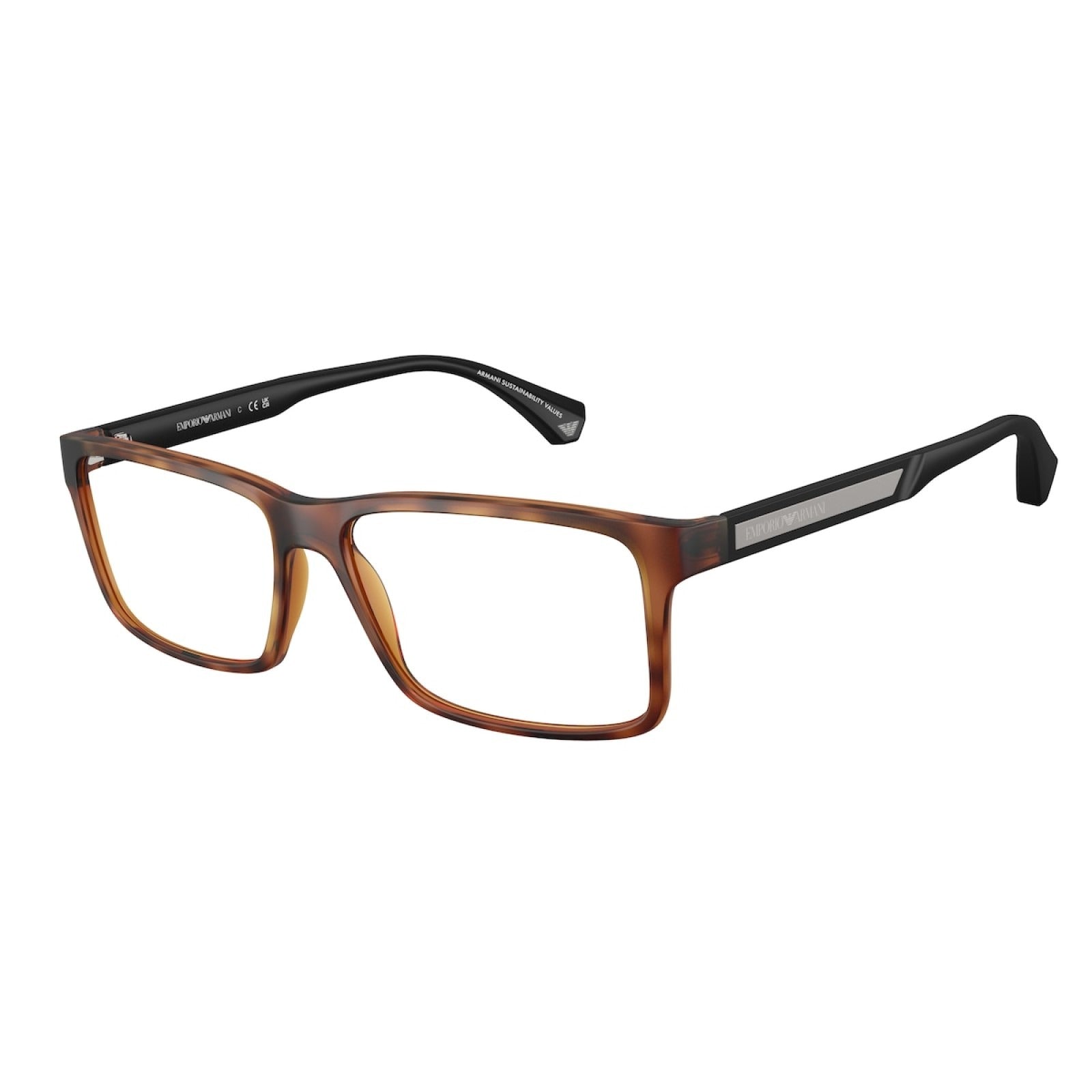 OCCHIALE DA VISTA UOMO | EMPORIO ARMANI EA 3038 - 5002 AVANA OPACO - CALIBRO 56