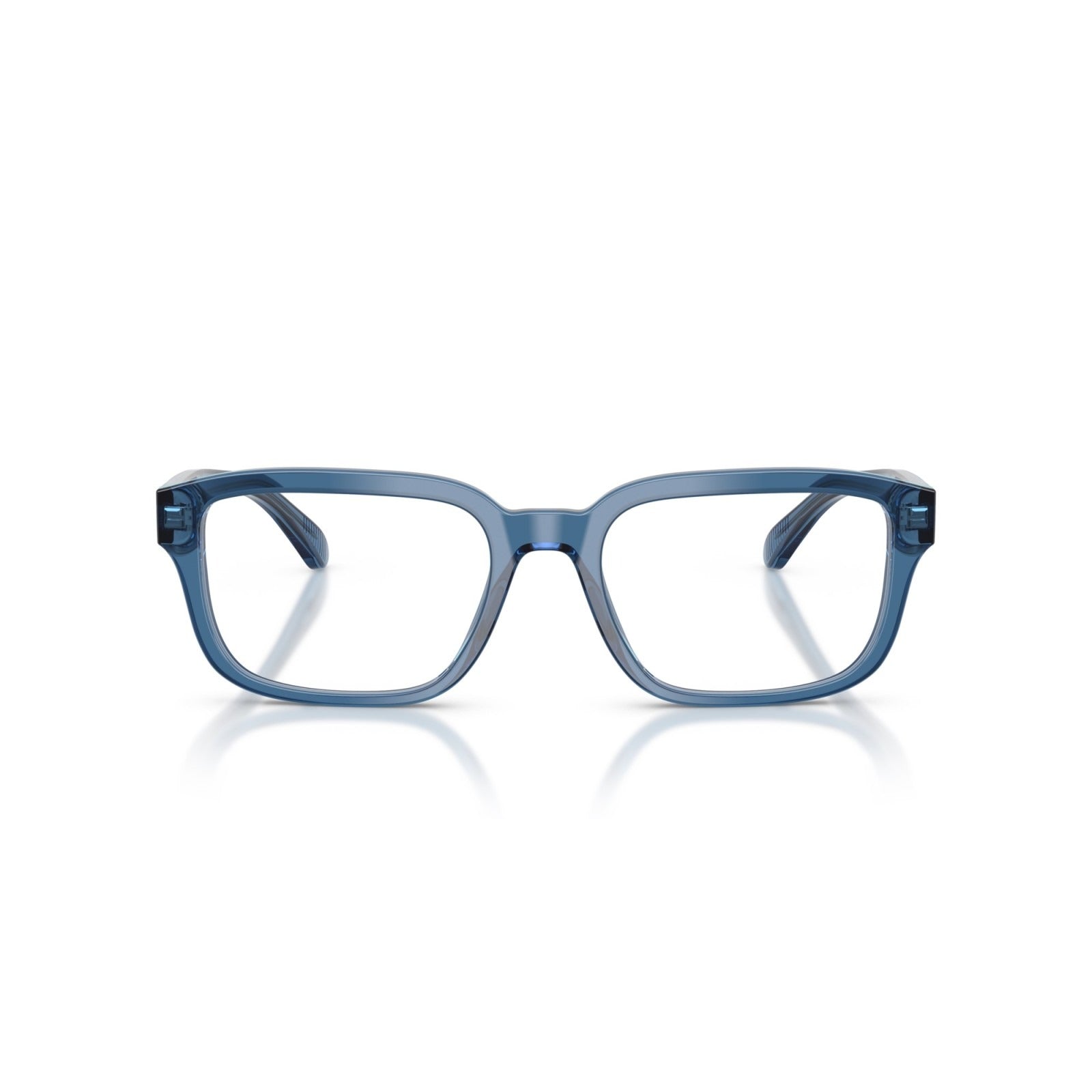 OCCHIALE DA VISTA UOMO | EMPORIO ARMANI EA 3255 - 6247 BLU TRASPARENTE LUCIDO - CALIBRO 55