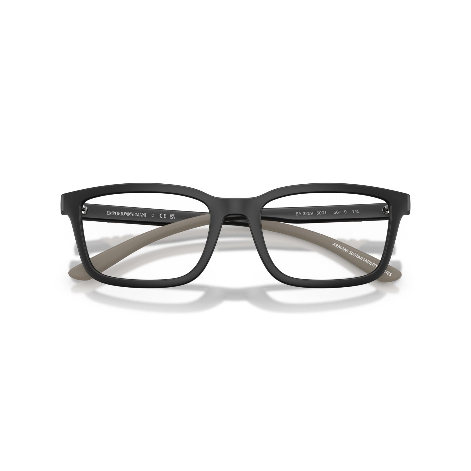OCCHIALE DA VISTA UOMO | EMPORIO ARMANI EA 3259 - 5001 NERO OPACO - CALIBRO 56